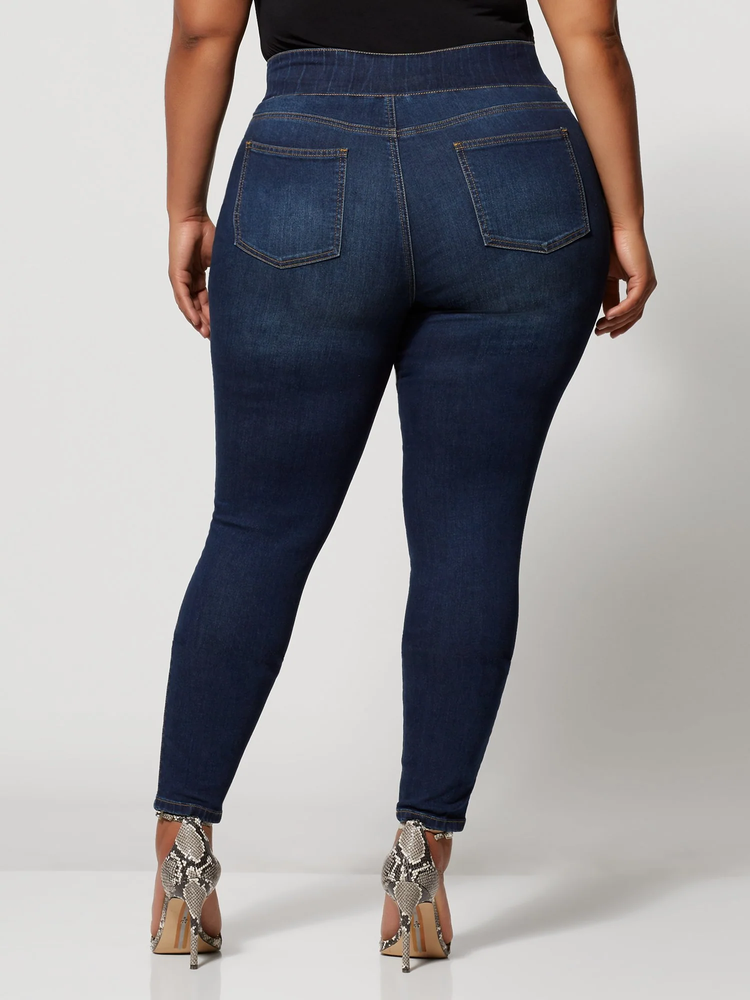 Dark Wash High-Rise Jeggings - Image 3