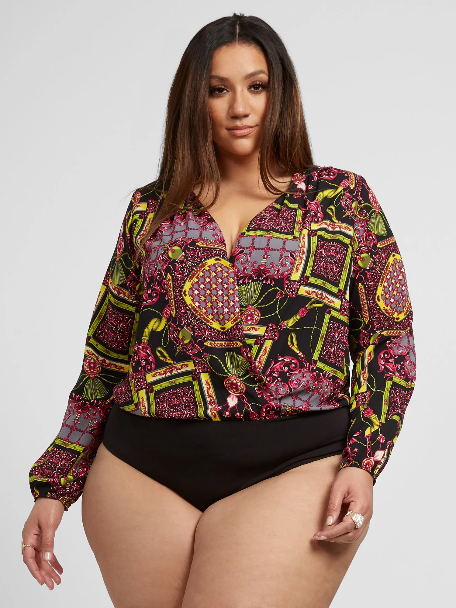 Davina Chain Print Bodysuit - Image 4