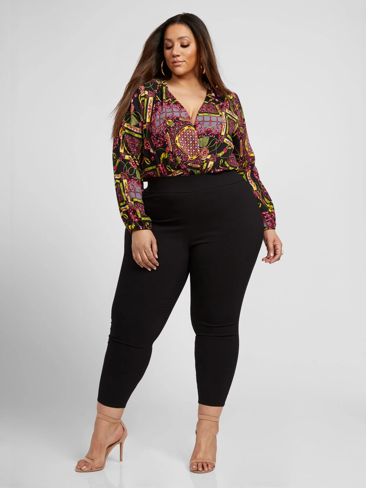 Davina Chain Print Bodysuit - Image 5