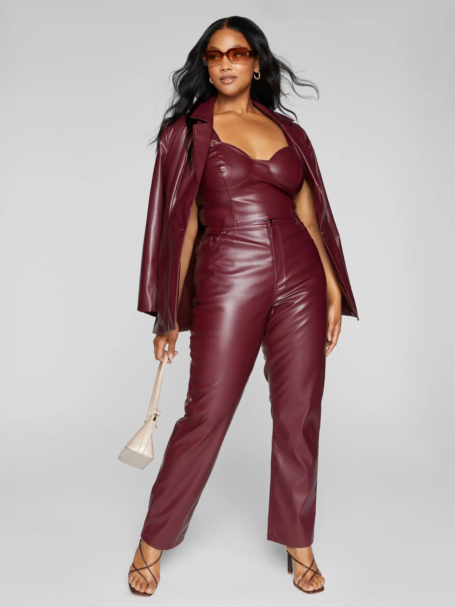 Davina Faux Leather Pants - Image 12