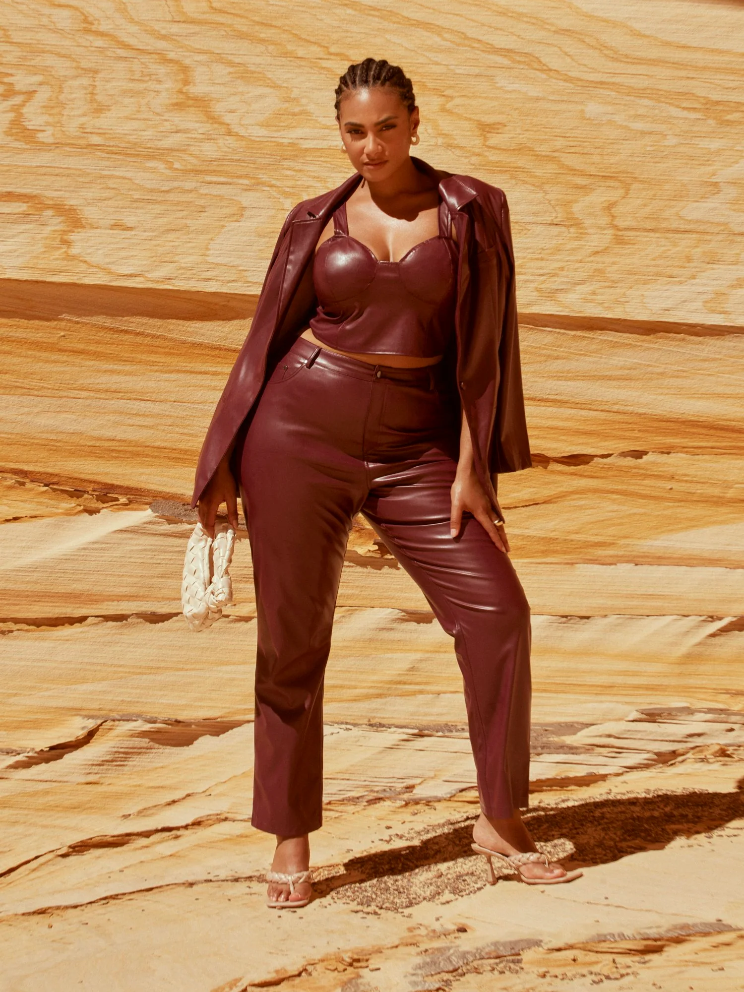 Davina Faux Leather Pants - Image 15