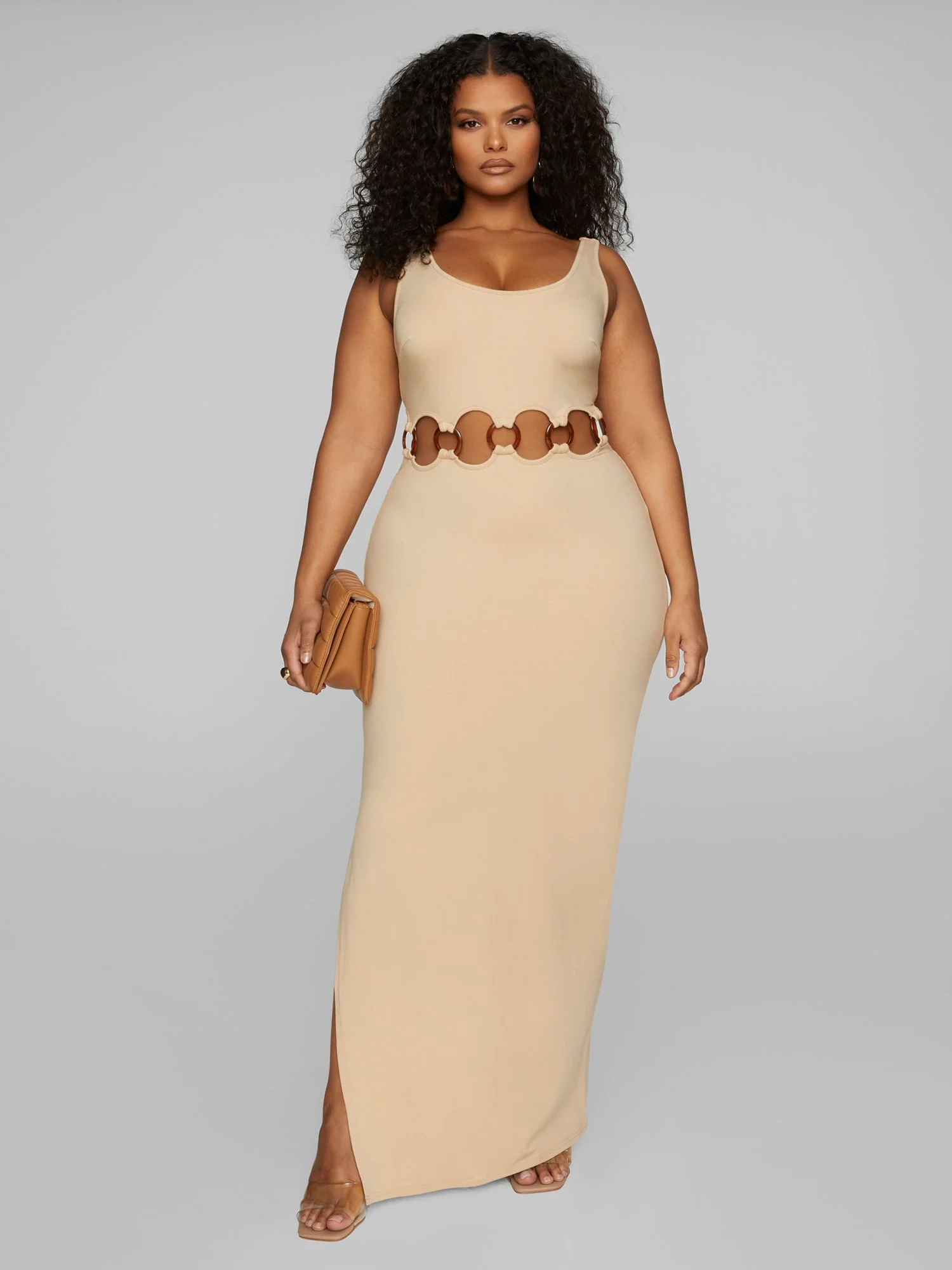 Deborah O-Ring Waist Maxi Dress - Image 3