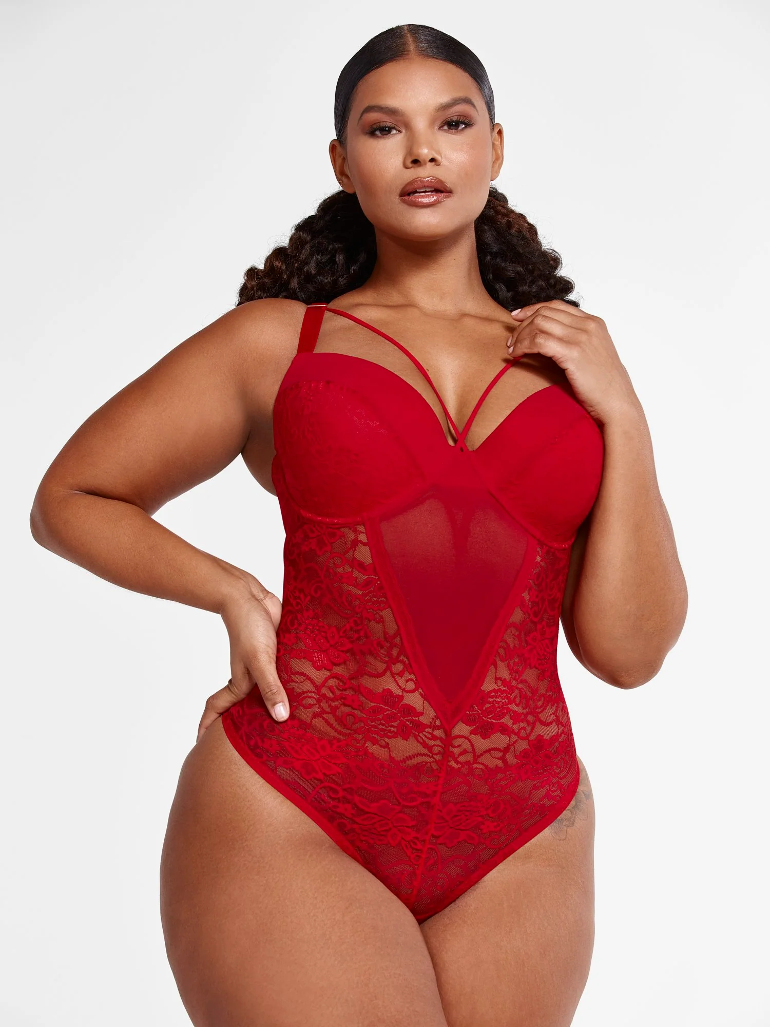 Deborah Strappy Lace Bodysuit - Image 6