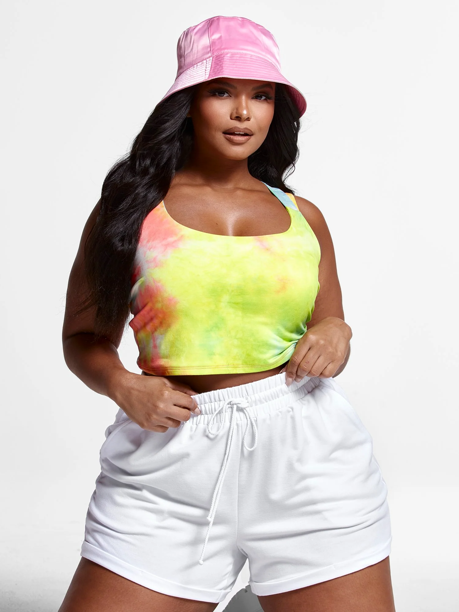Diedre Tie Dye Crop Tank - Image 2