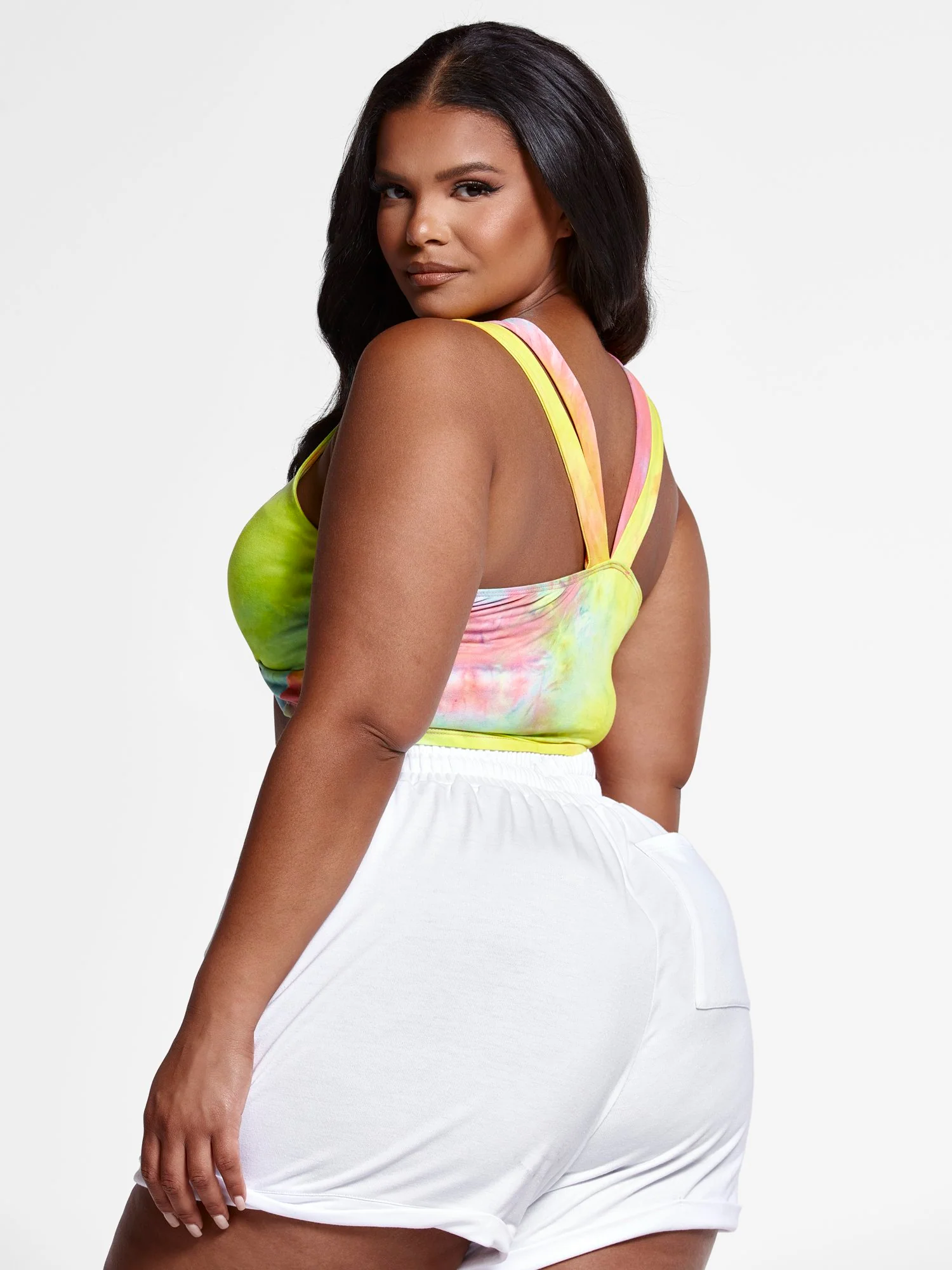 Diedre Tie Dye Crop Tank - Image 3
