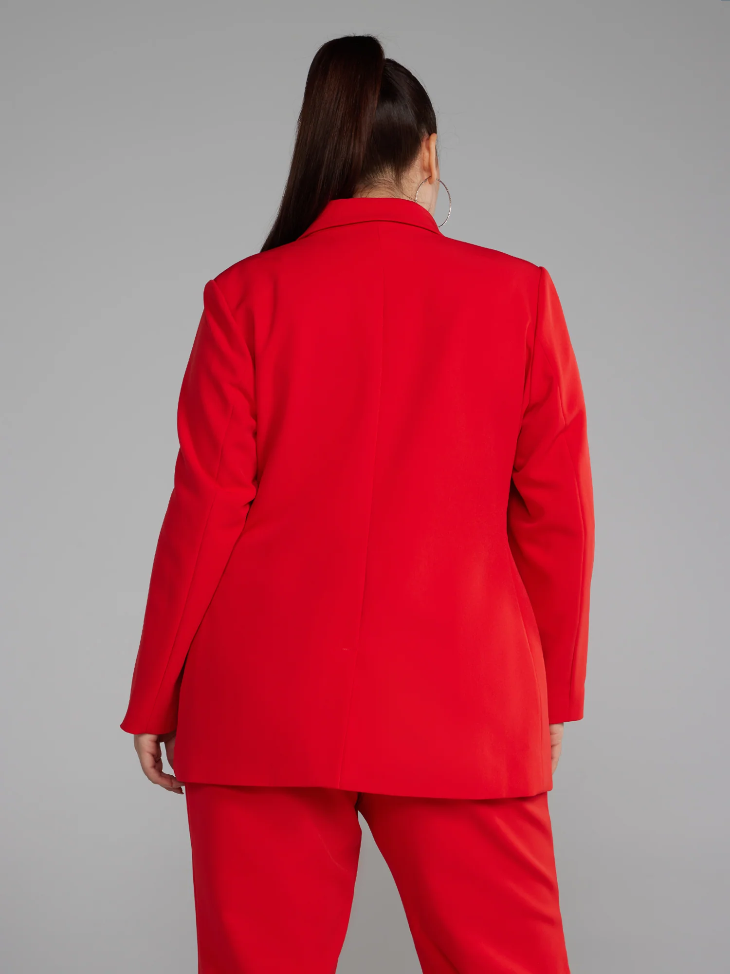Double Breasted Tailored Blazer - Image 3
