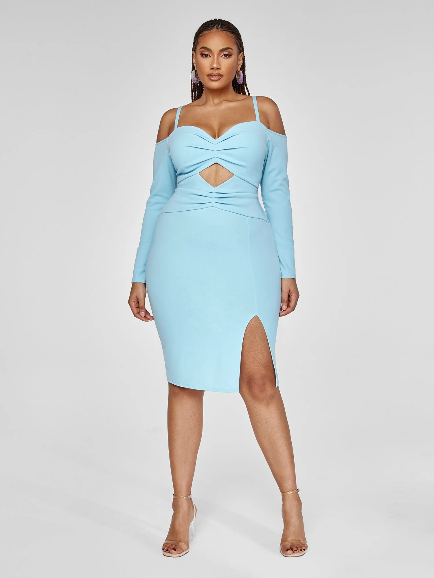 Drea Cutout Ribbed Knit Dress - Image 2