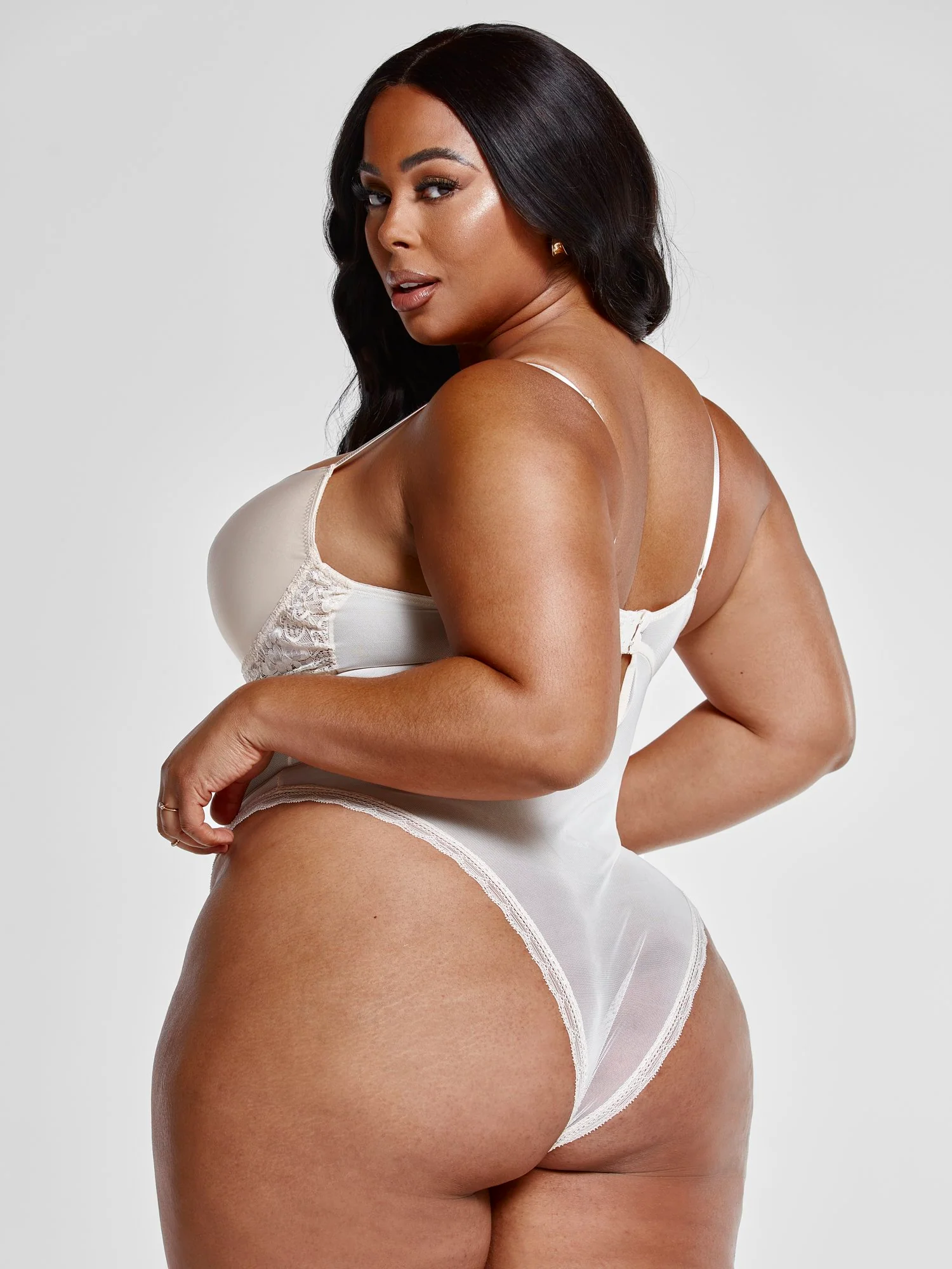 Eliana Lace and Mesh Bodysuit - Image 3