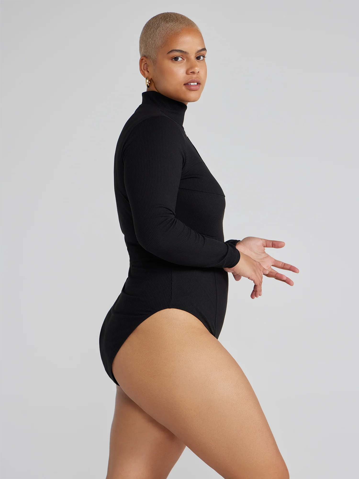 Eliane Mockneck Cutout Bodysuit - Image 2