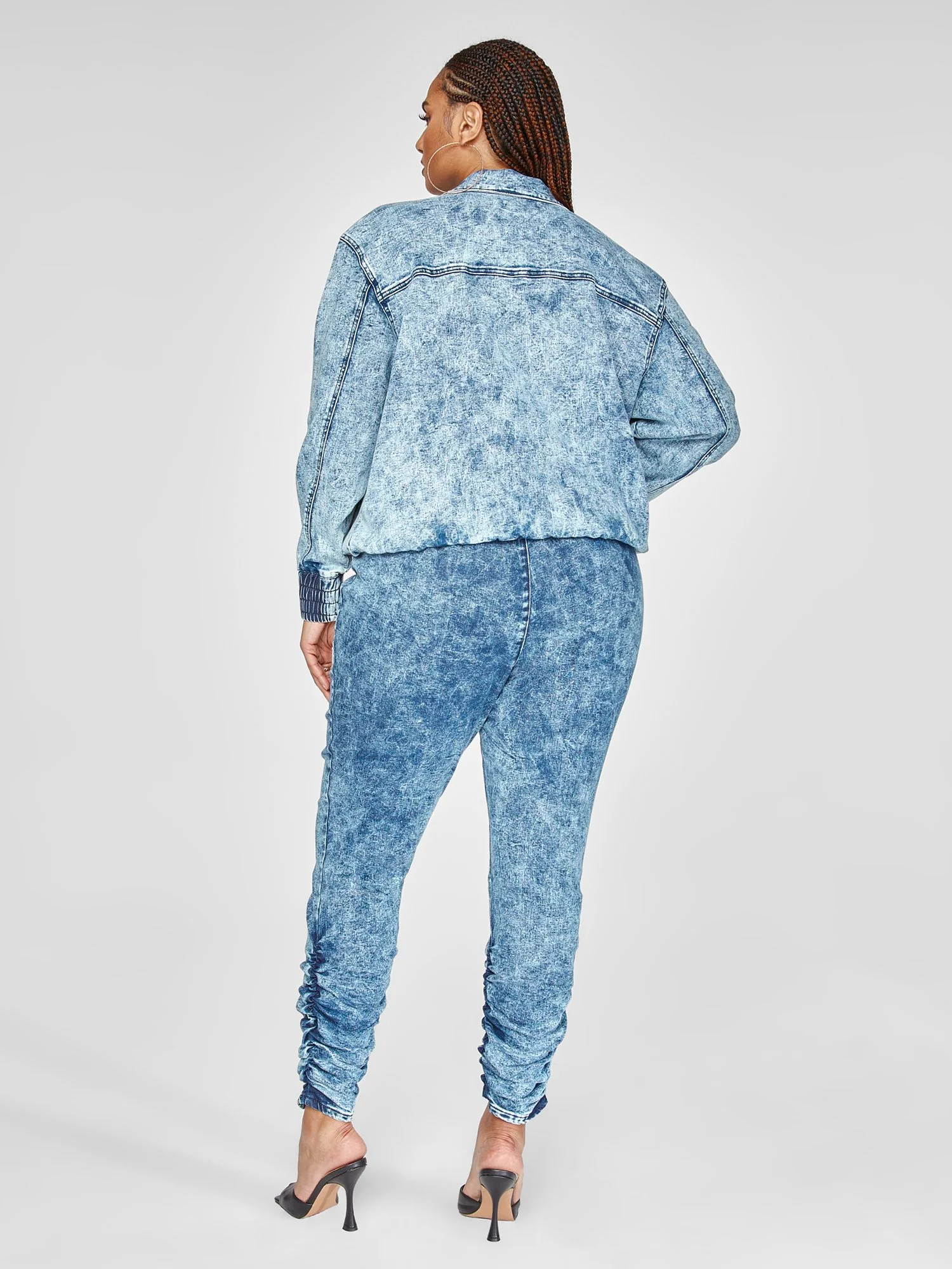 Elissa Acid Wash Denim Jacket - Image 4