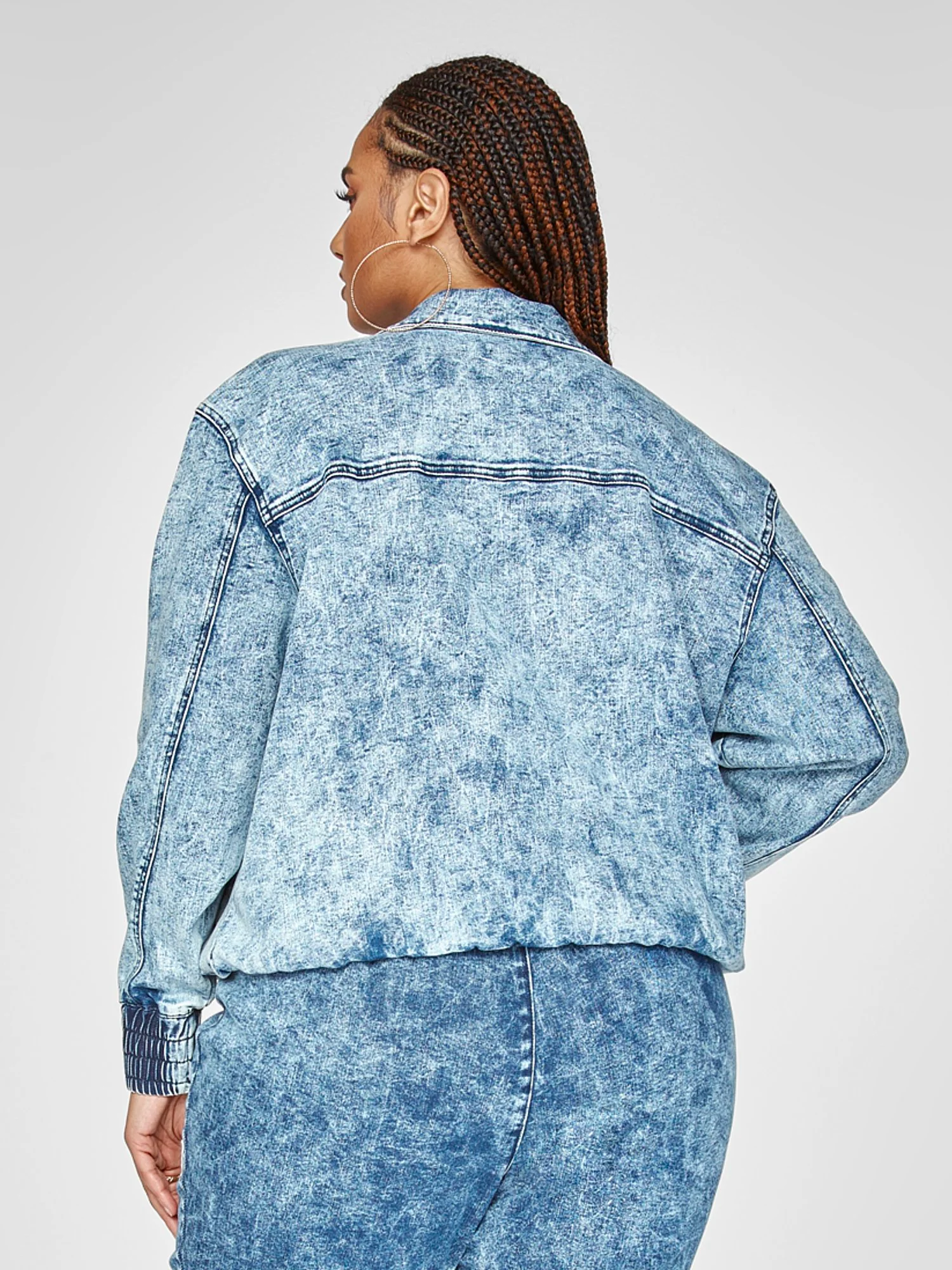 Elissa Acid Wash Denim Jacket - Image 5