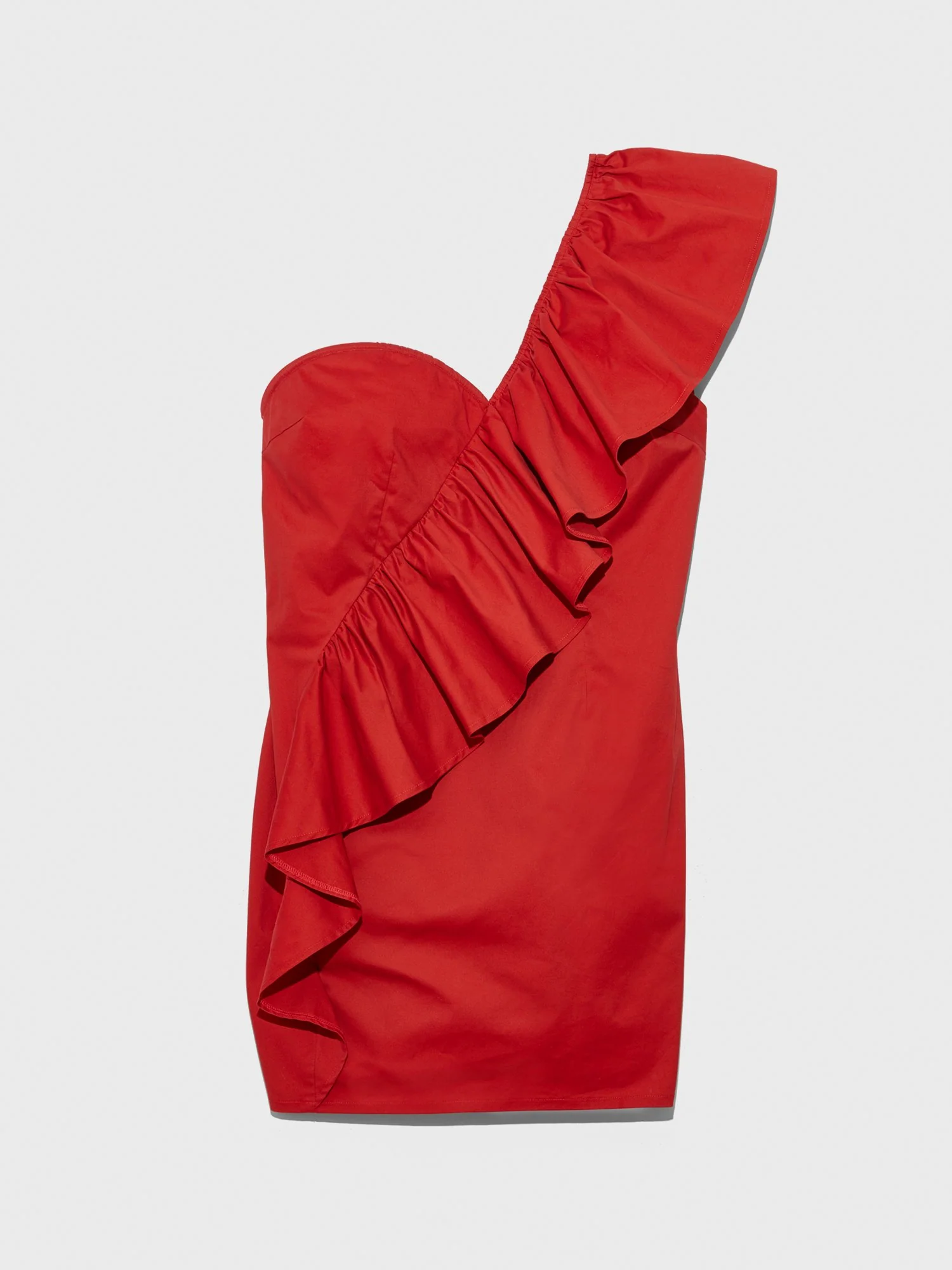 Eliza One Shoulder Ruffle Dress - Image 3