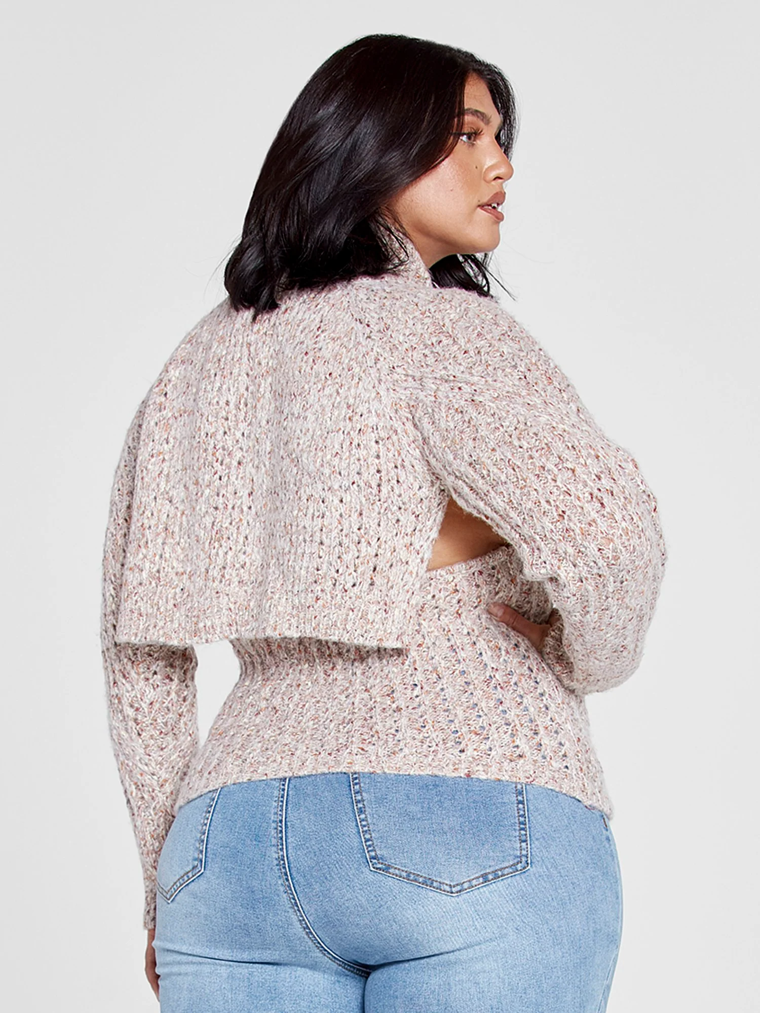 Ellie Marled Shrug and Tank Set - Image 3