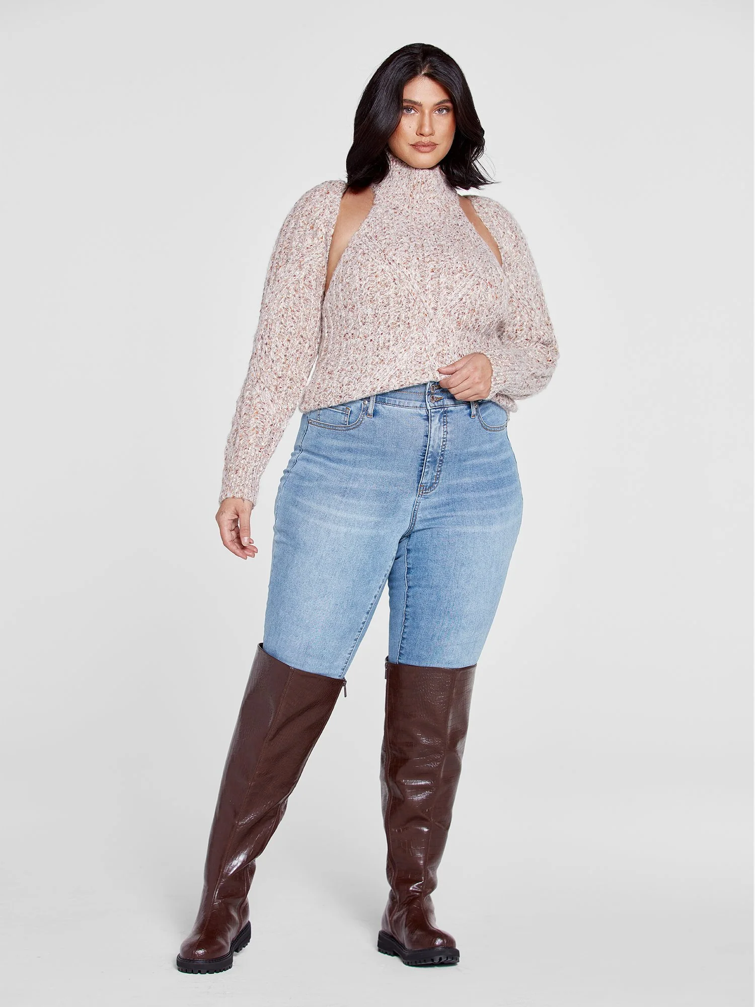 Ellie Marled Shrug and Tank Set - Image 4