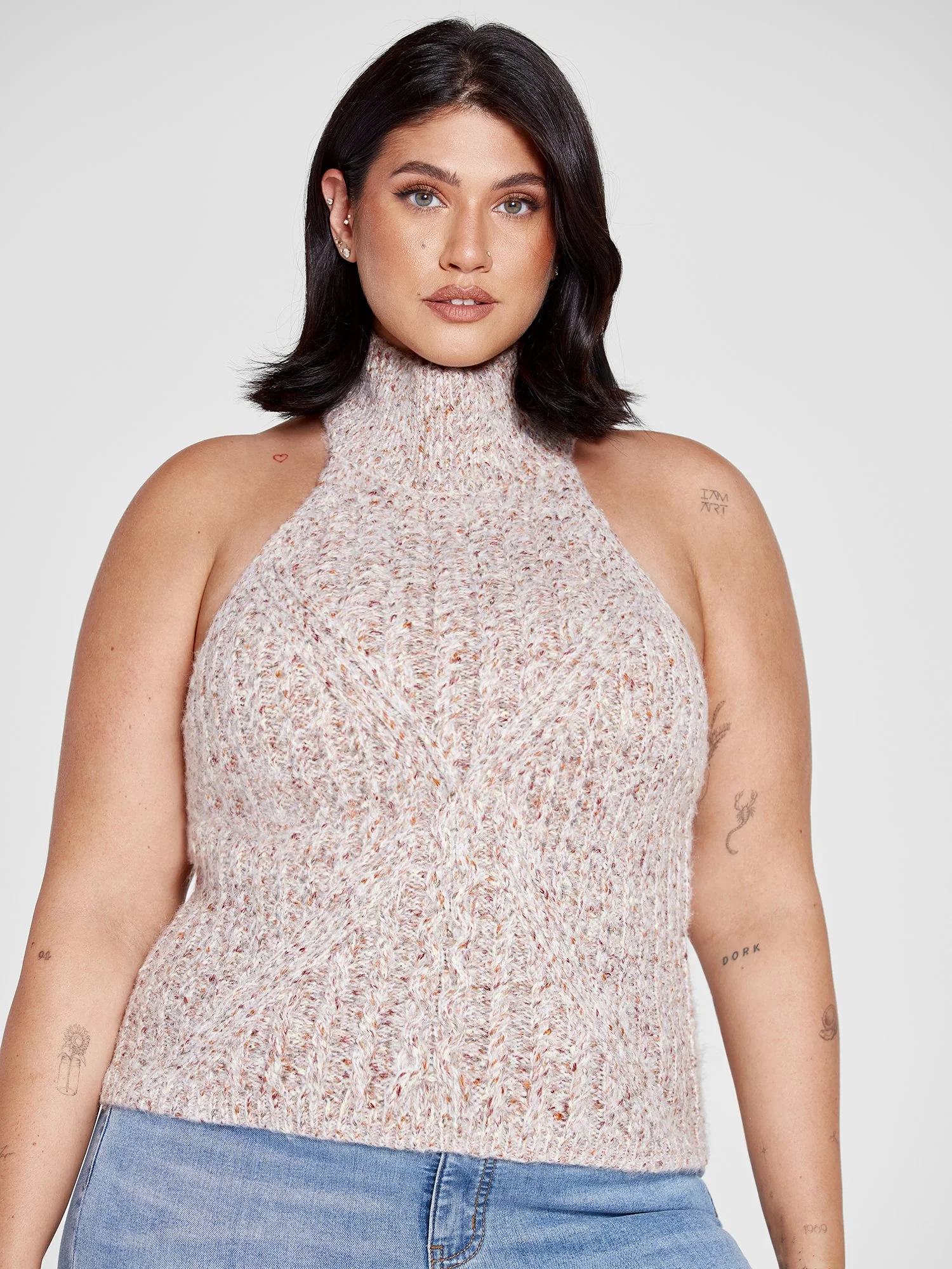 Ellie Marled Shrug and Tank Set - Image 5