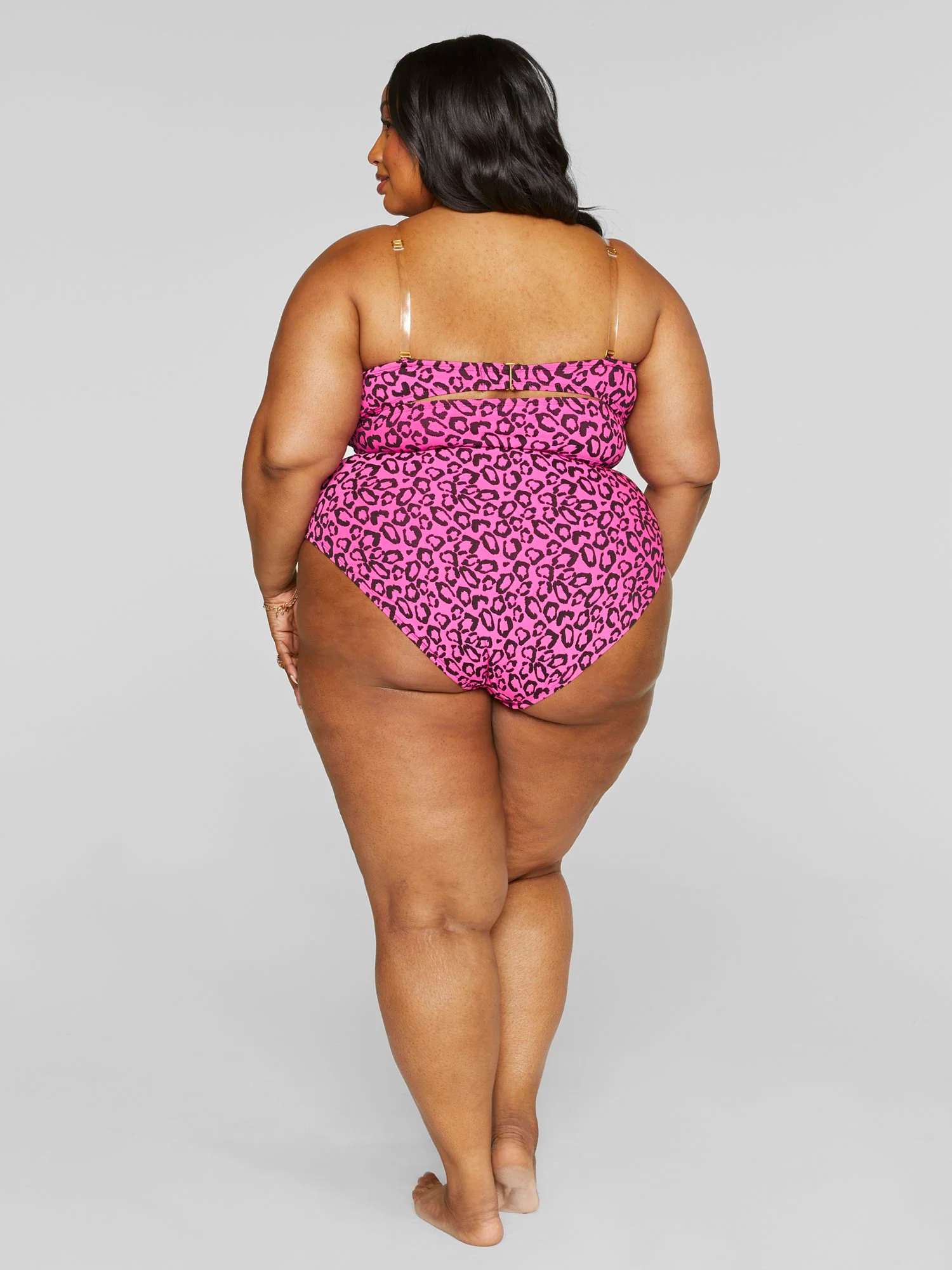 Esther Leopard Print Cutout Bikini Top - Image 6