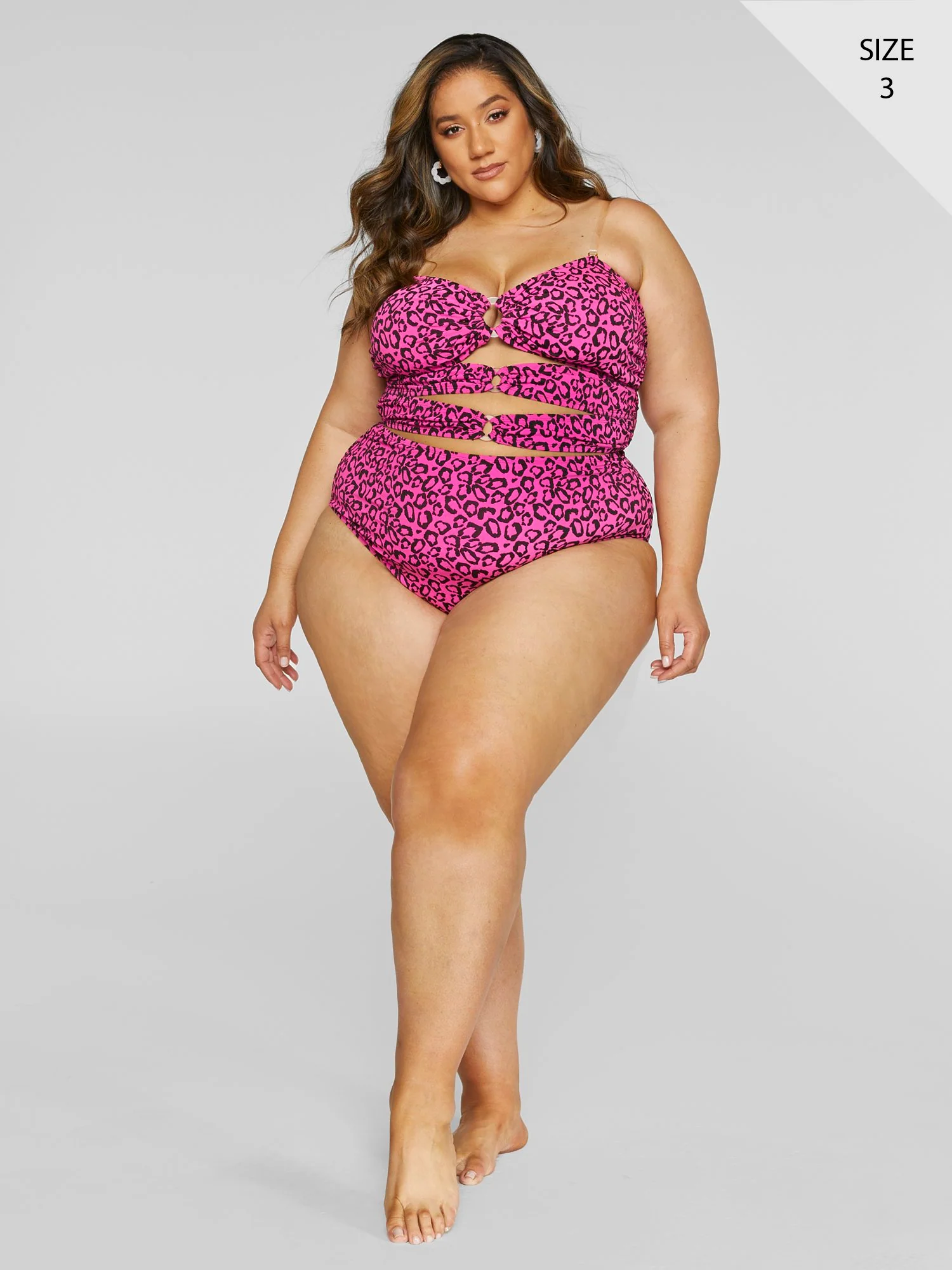 Esther Leopard Print Cutout Bikini Top - Image 7