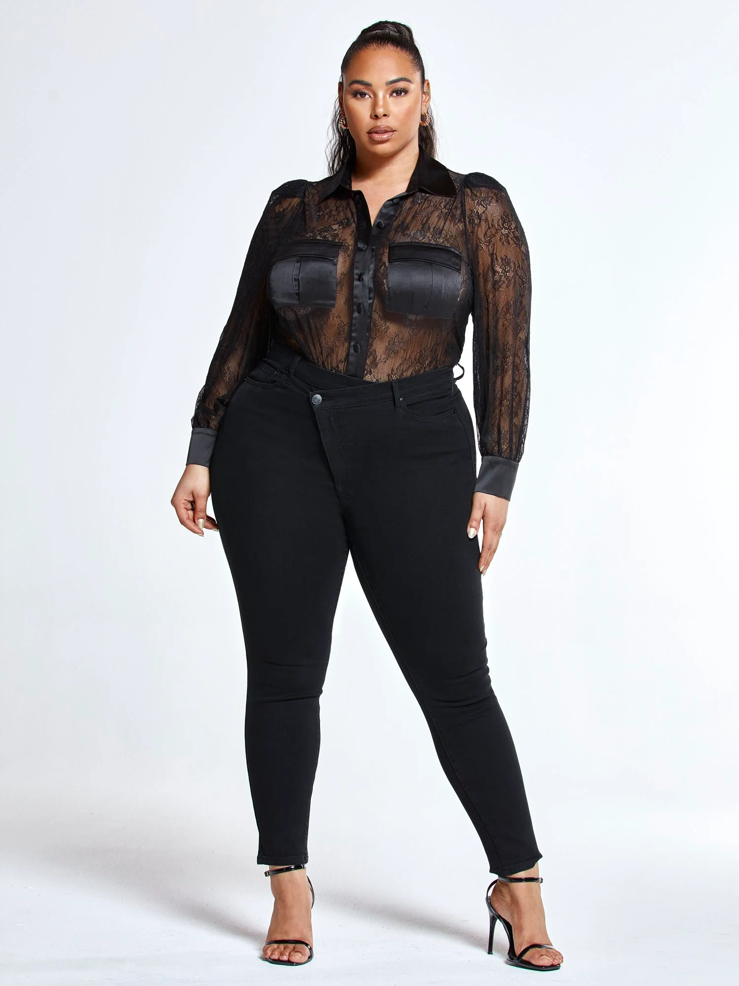 Eva Lace Button Down Shirt - Image 4