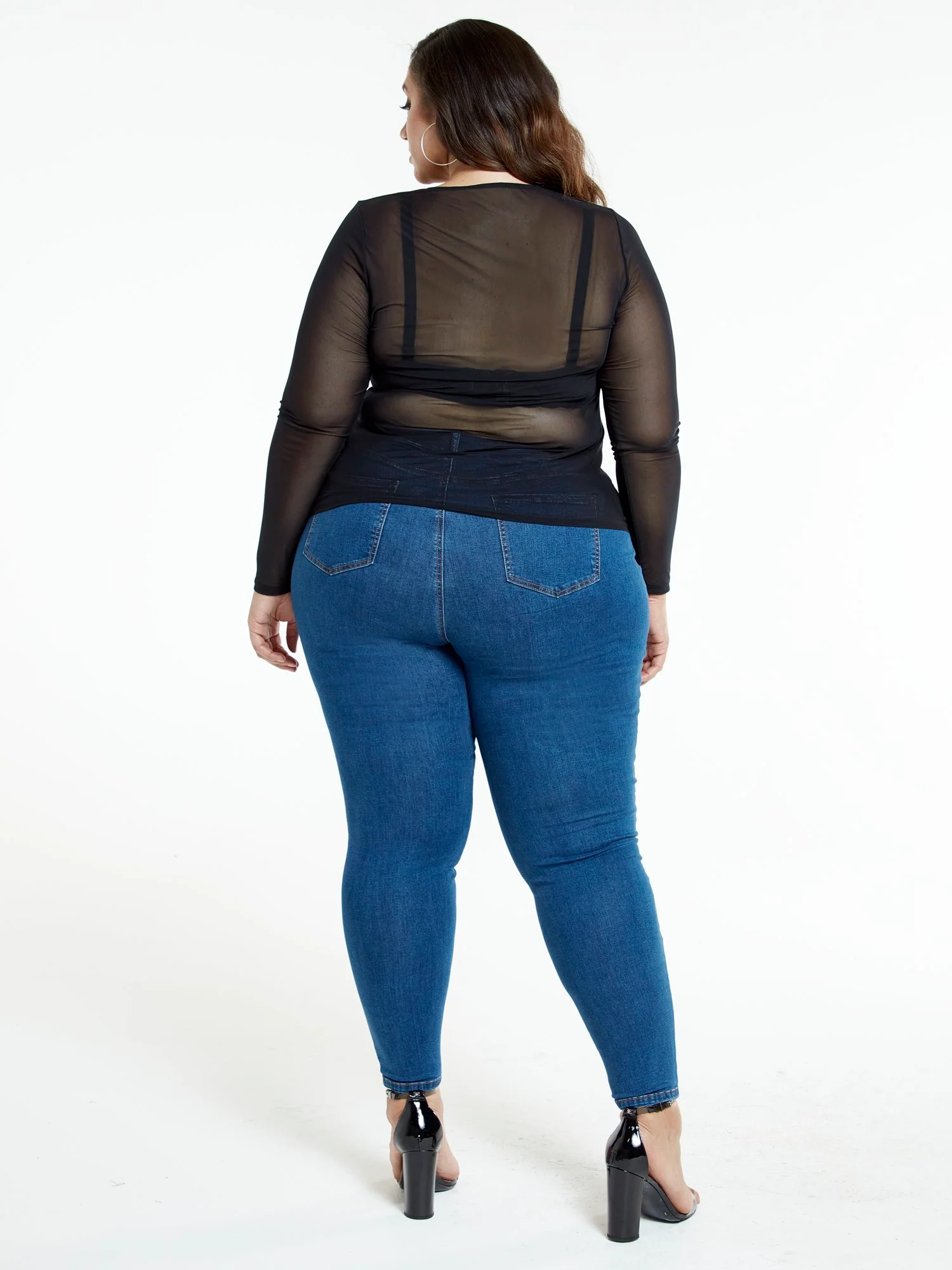 Evelyn Black Scoop Neck Top - Image 6