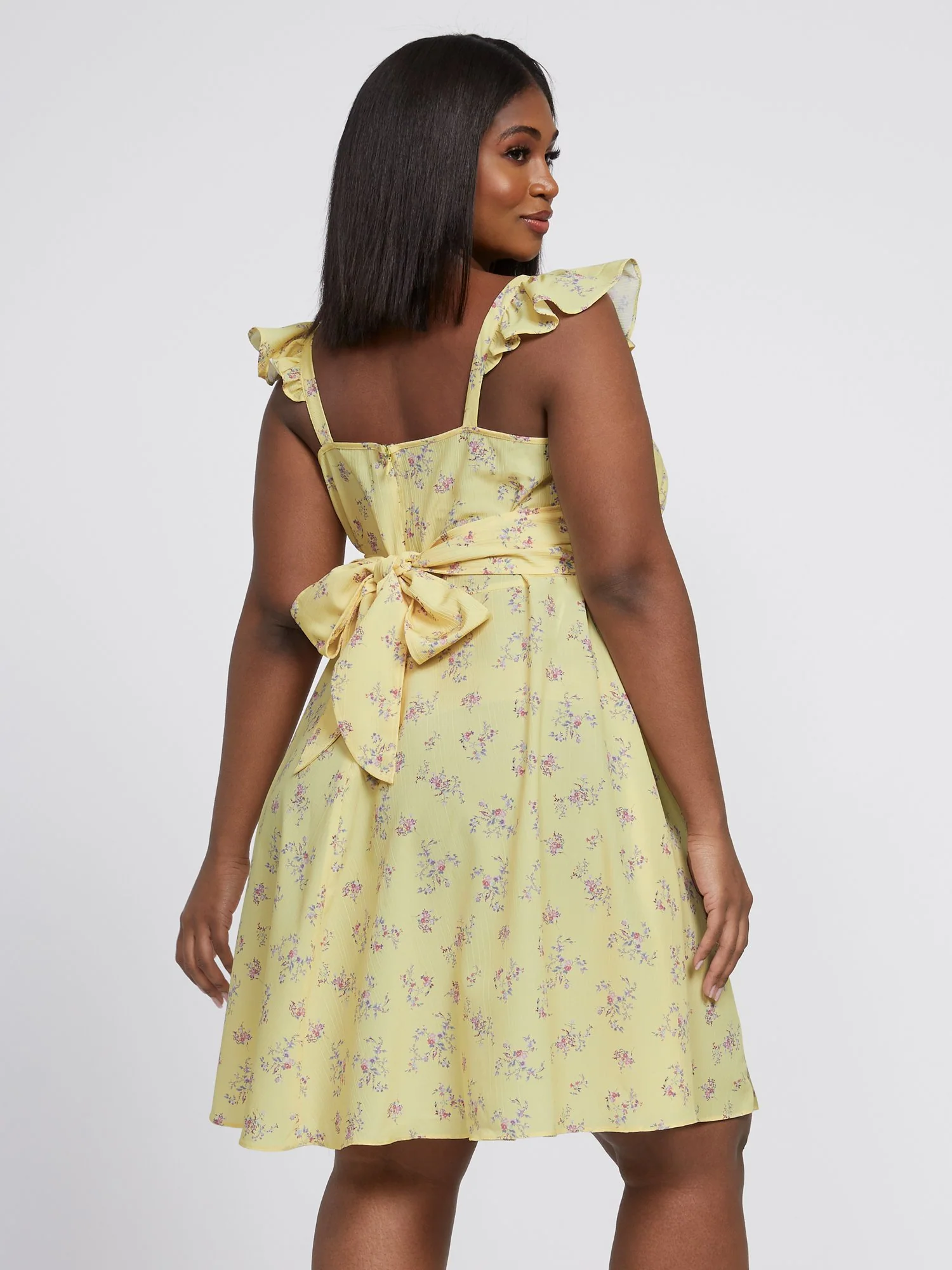 Fabiana Sleeveless Floral Flare Dress - Image 3