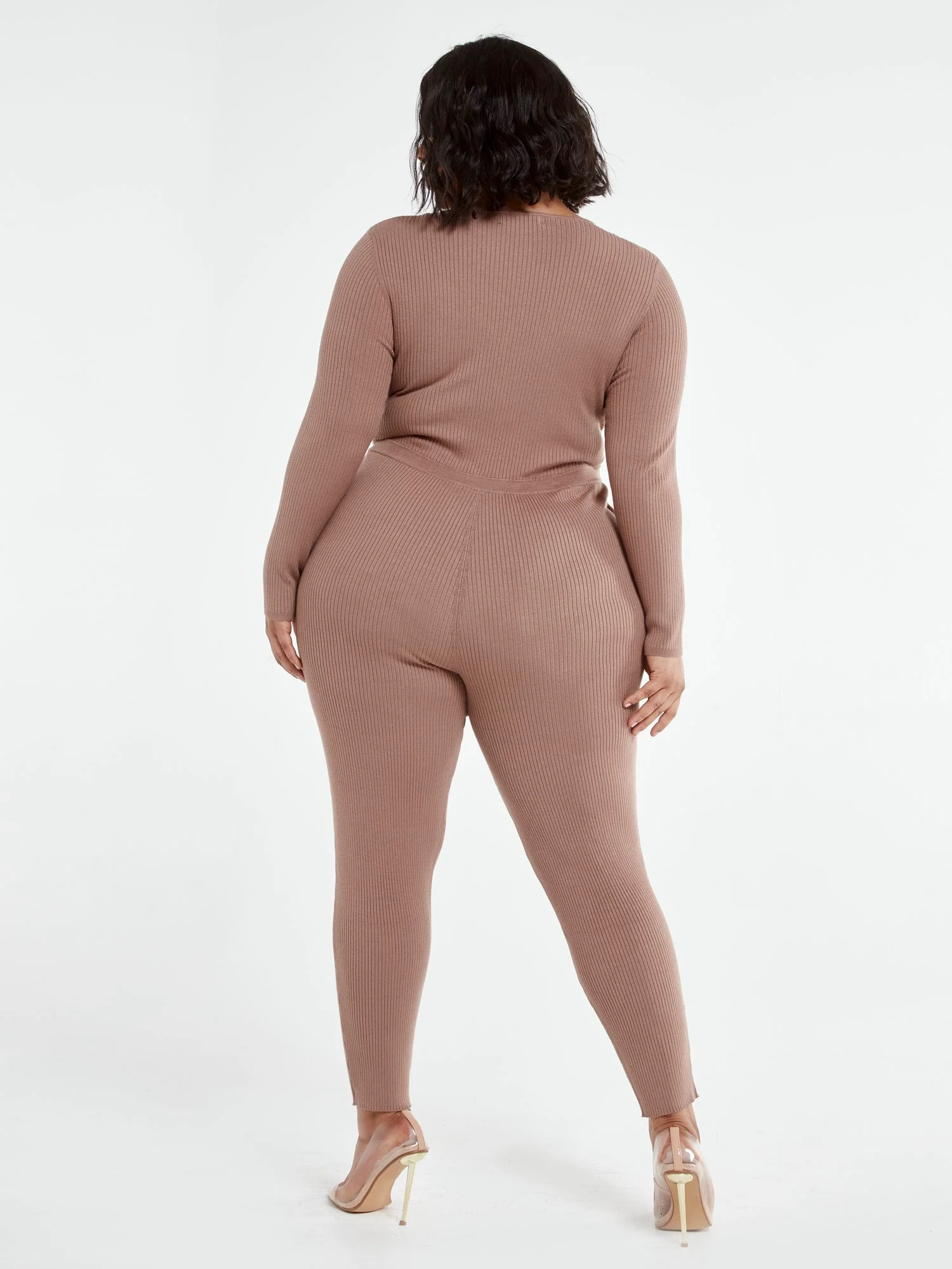 Farah Faux-Wrap Sweater Jumpsuit - Image 5
