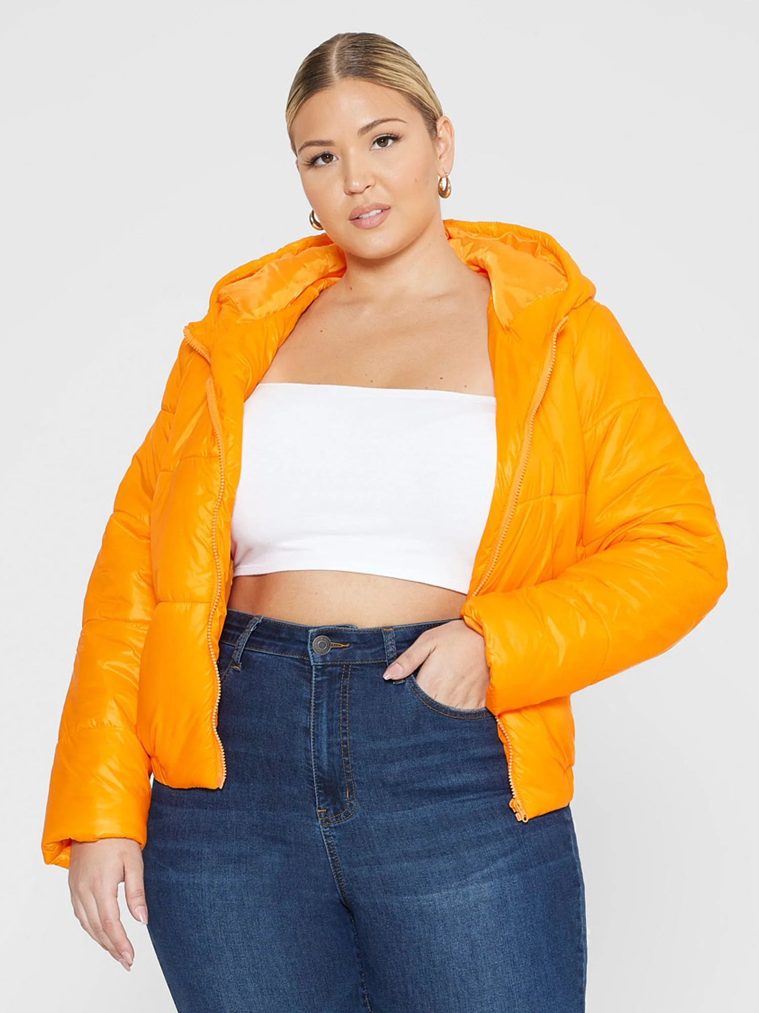 Farrah Short Hooded Puffer Coat - Image 15
