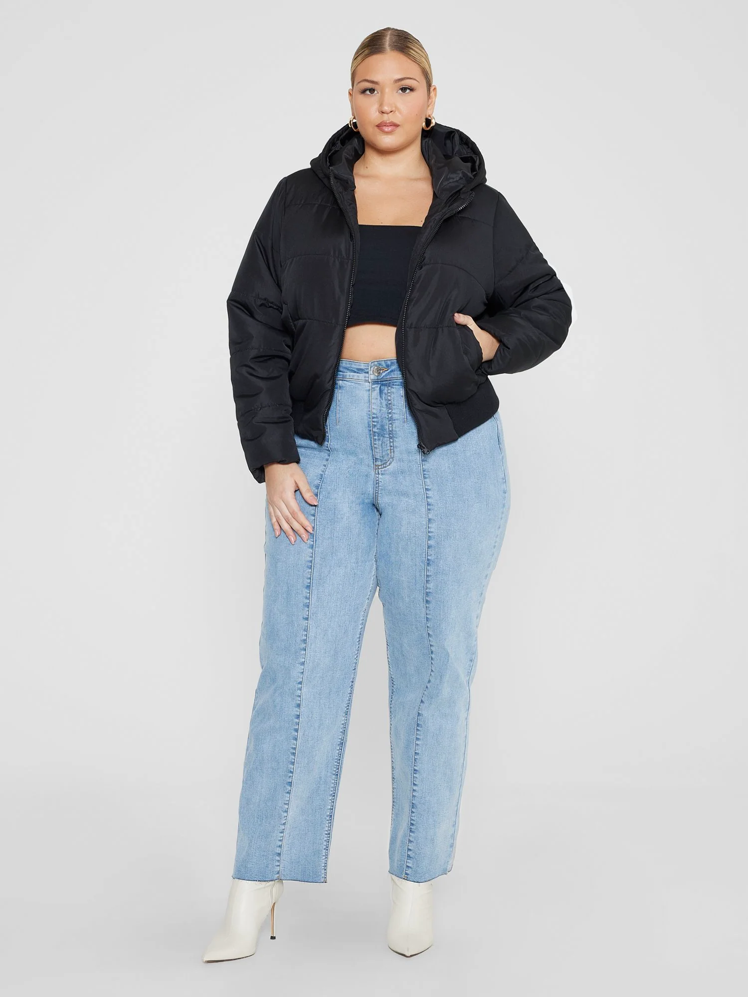 Farrah Short Hooded Puffer Coat - Image 5