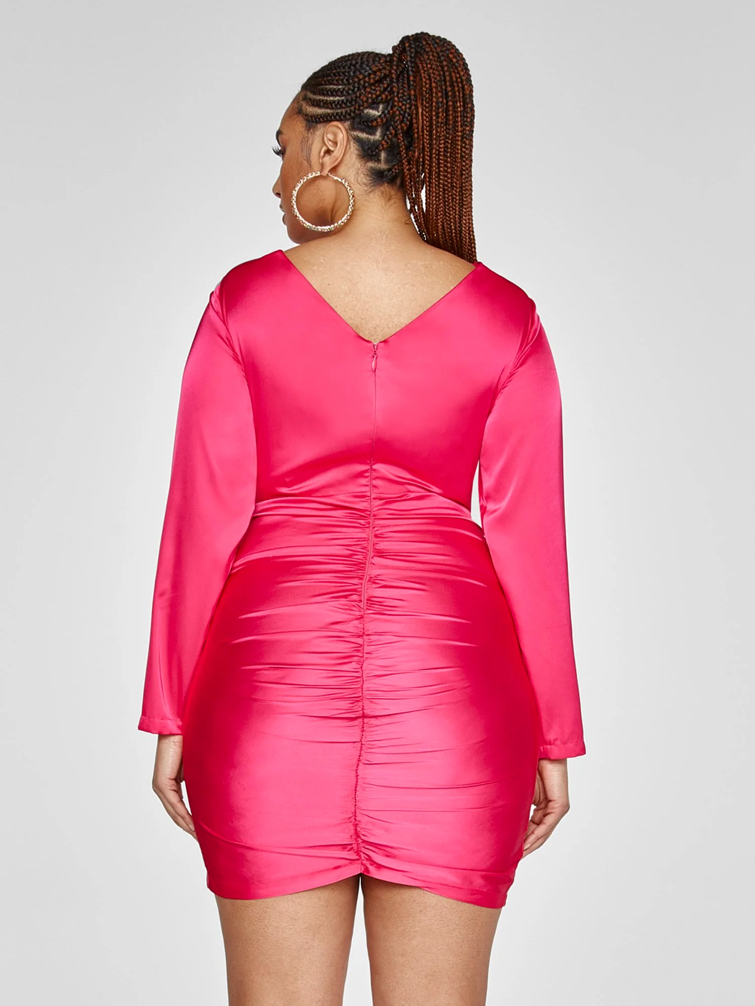 FTF Black Label - Candice Cutout Ruched Dress - Image 4