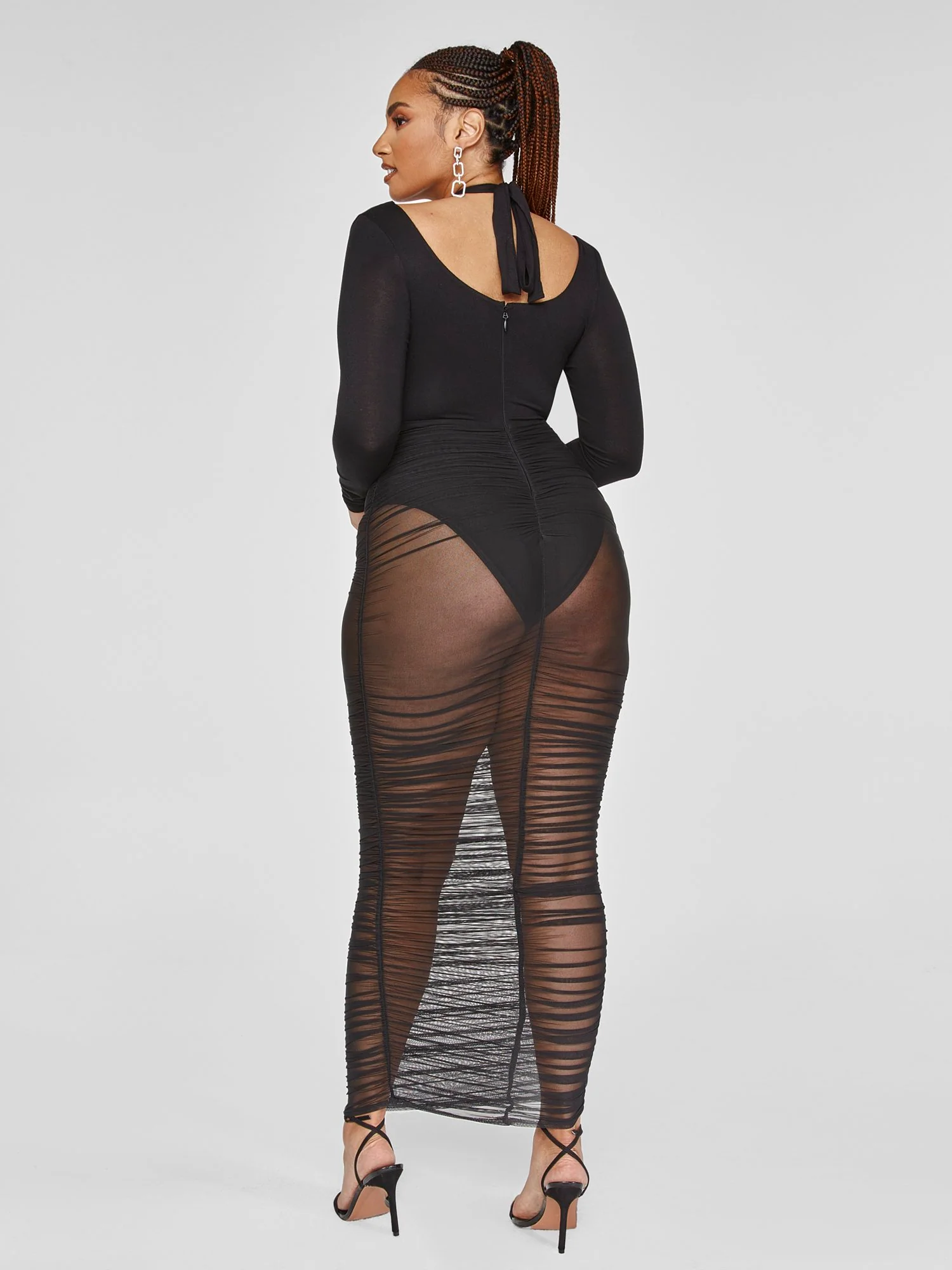 FTF Black Label - Tyra Mesh Maxi Dress - Image 4