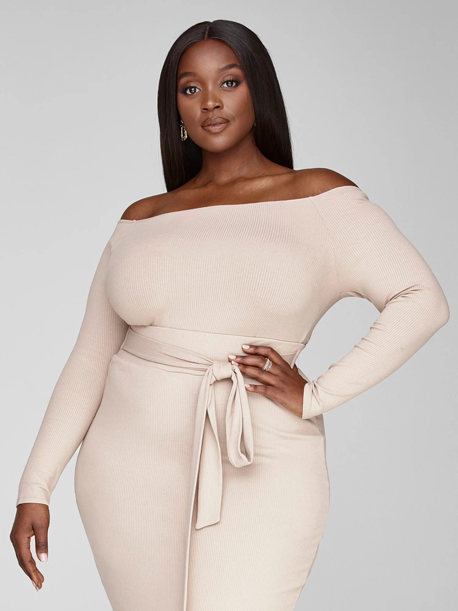 FTF Essentials - Off The Shoulder Rib Knit Top - Image 14