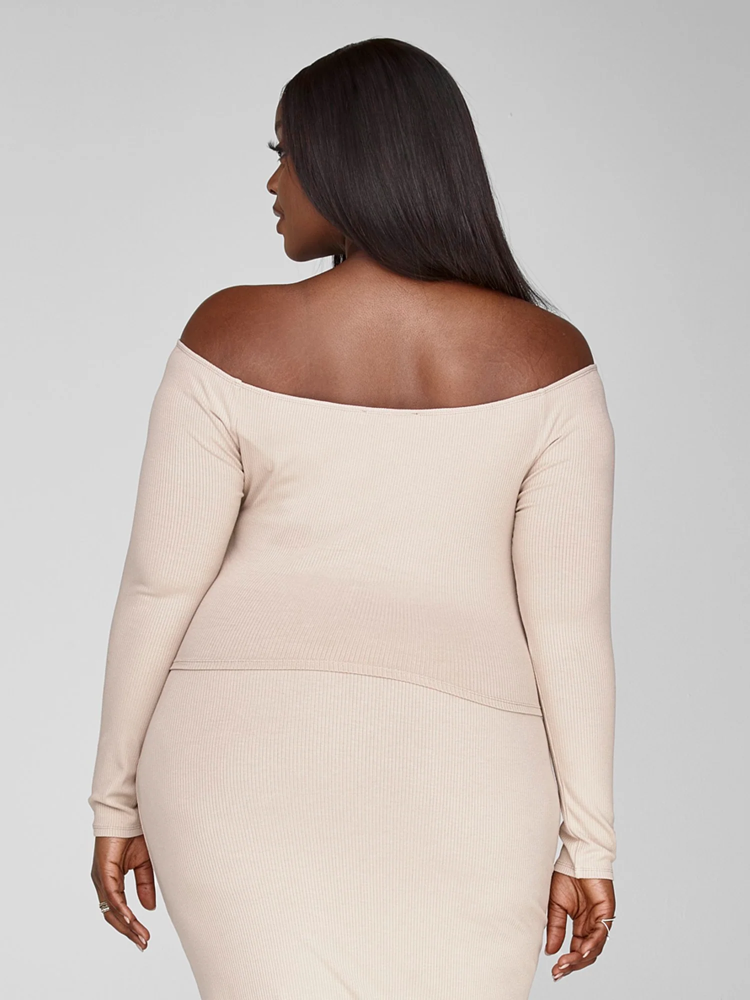 FTF Essentials - Off The Shoulder Rib Knit Top - Image 16