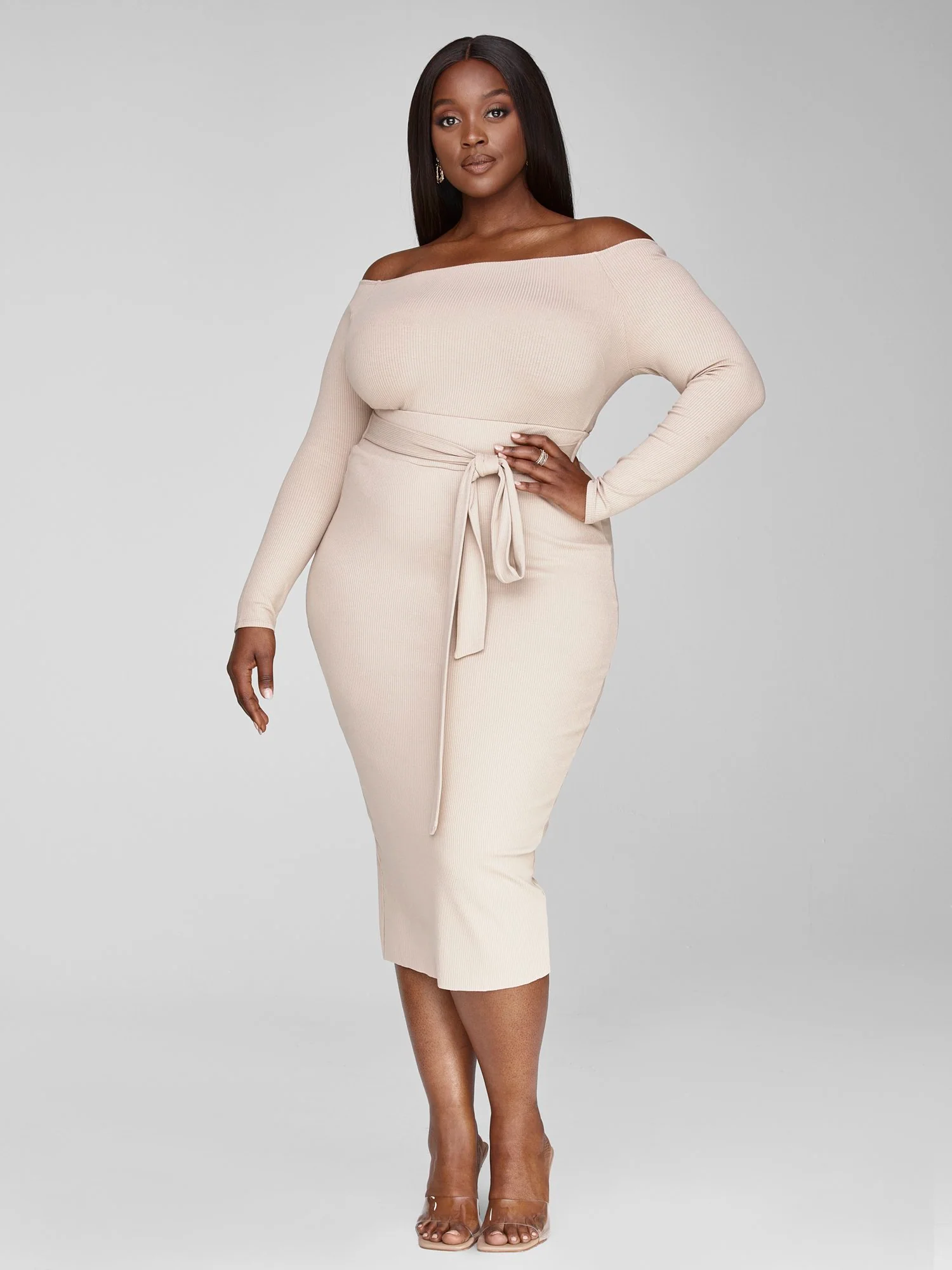 FTF Essentials - Off The Shoulder Rib Knit Top - Image 17