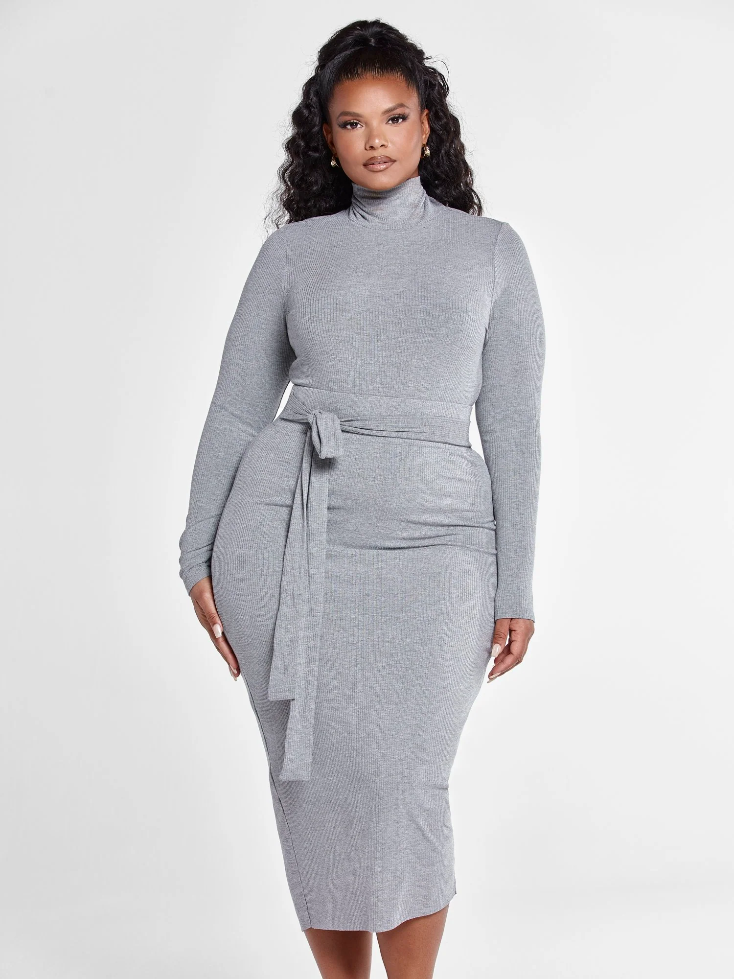FTF Essentials - Rib Knit Tie Knot Skirt - Image 11
