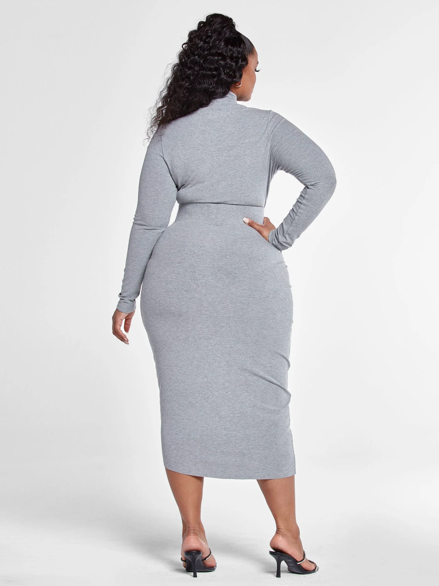FTF Essentials - Rib Knit Tie Knot Skirt - Image 13