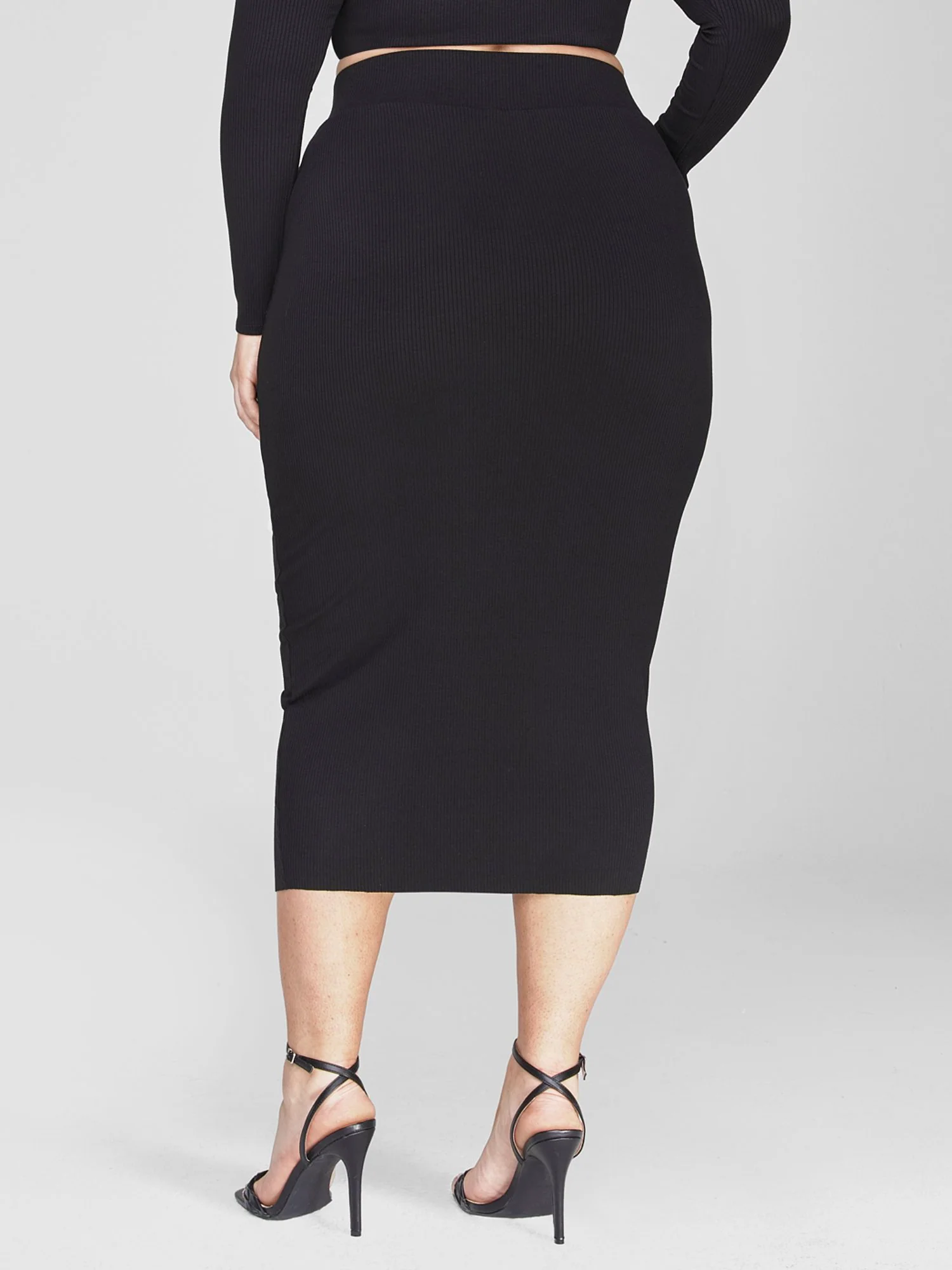 FTF Essentials - Rib Knit Tie Knot Skirt - Image 3