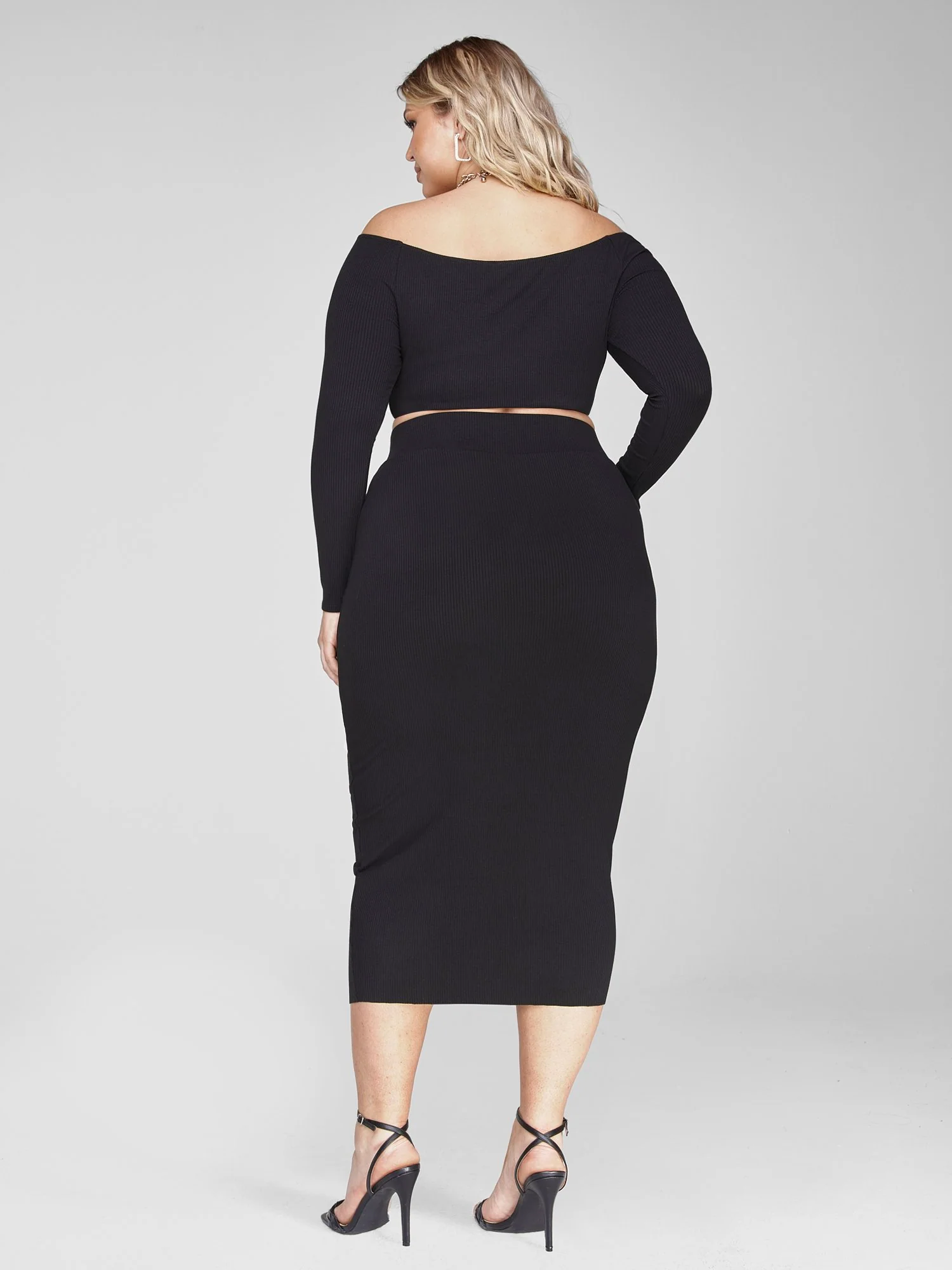 FTF Essentials - Rib Knit Tie Knot Skirt - Image 5