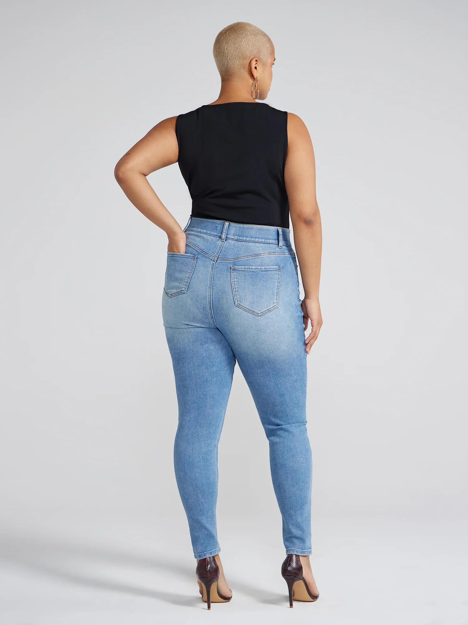 FTF Essentials - V-Neck Knit Bodysuit - Image 3