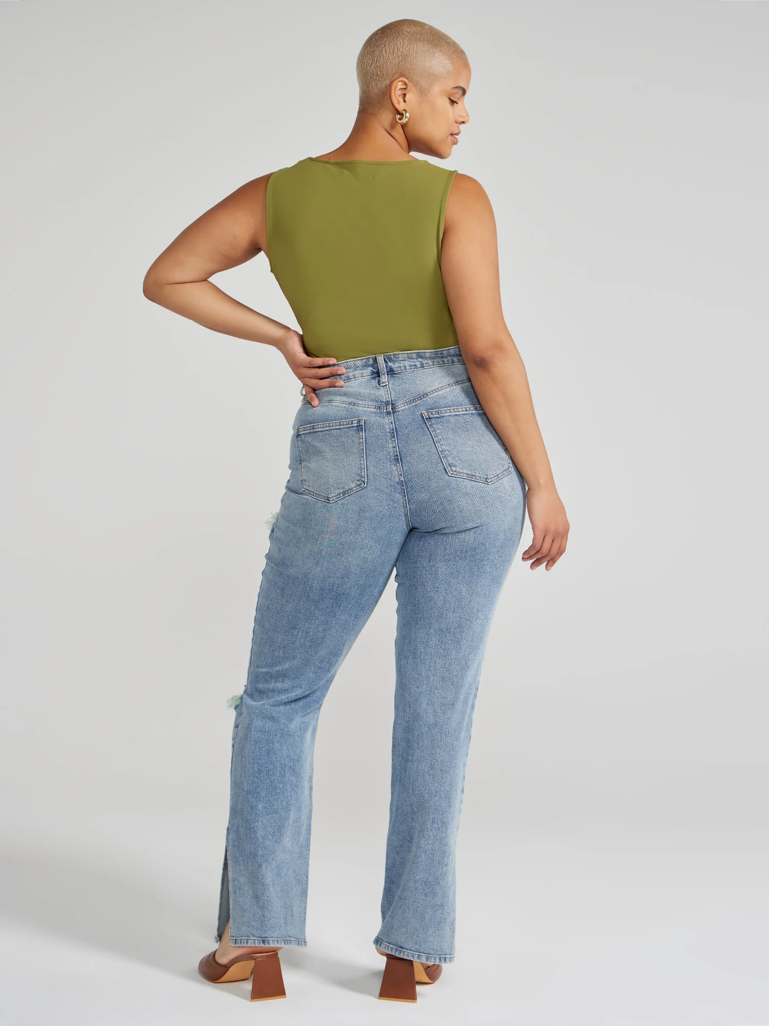FTF Essentials - V-Neck Knit Bodysuit - Image 8