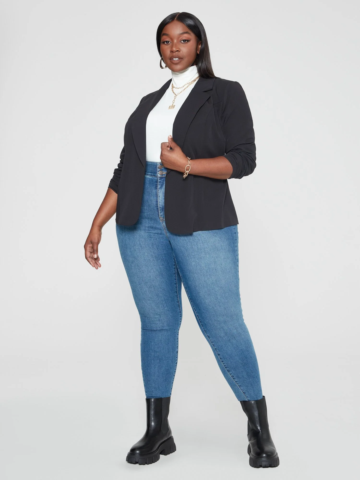 Gemma Open Front Blazer - Image 5