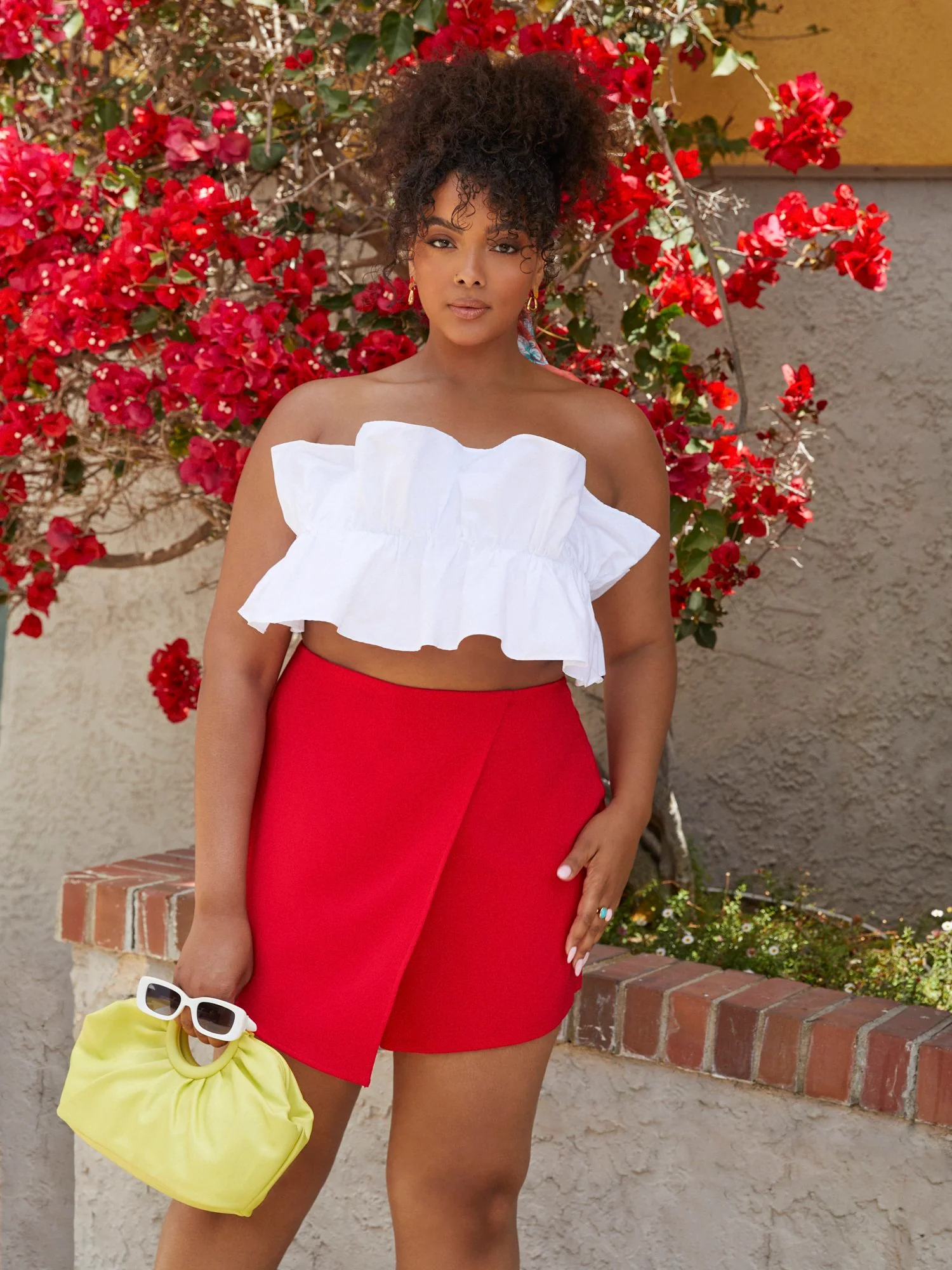 Gianna Strapless Ruffle Top - Image 6