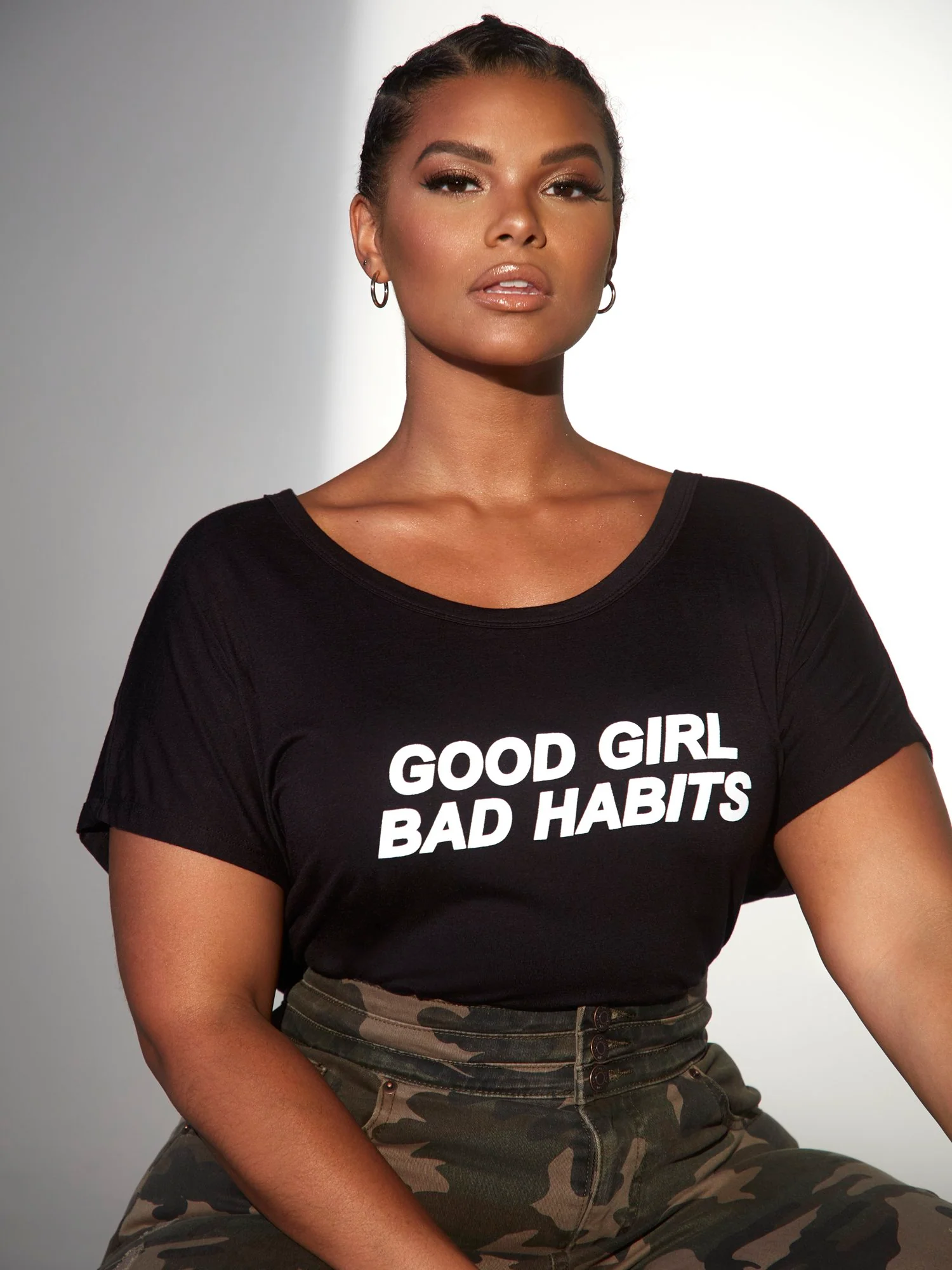 Good Girl Bad Habits Laser Tee - Image 2