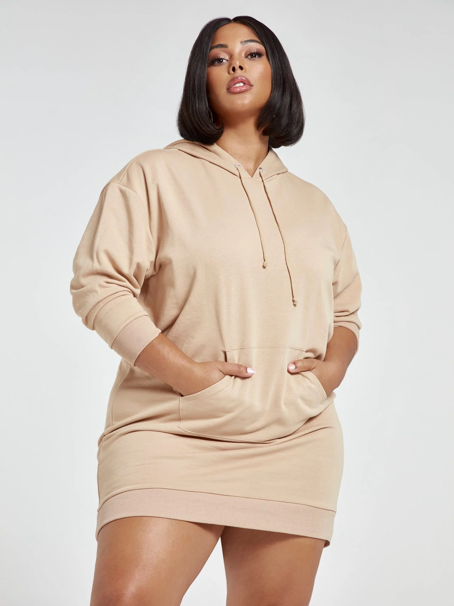 Hailey Hooded Sweatshirt Dress - Image 2