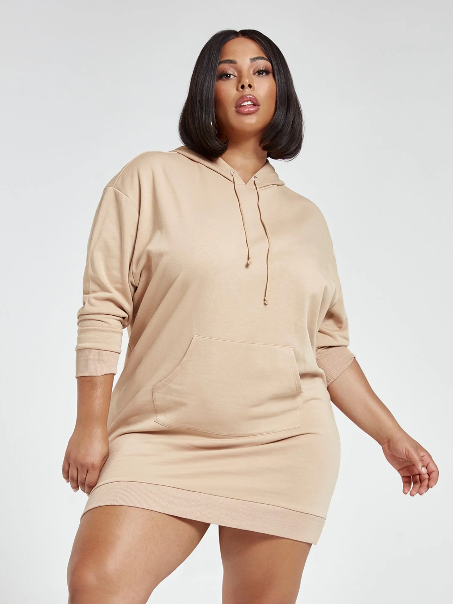 Hailey Hooded Sweatshirt Dress - Image 4