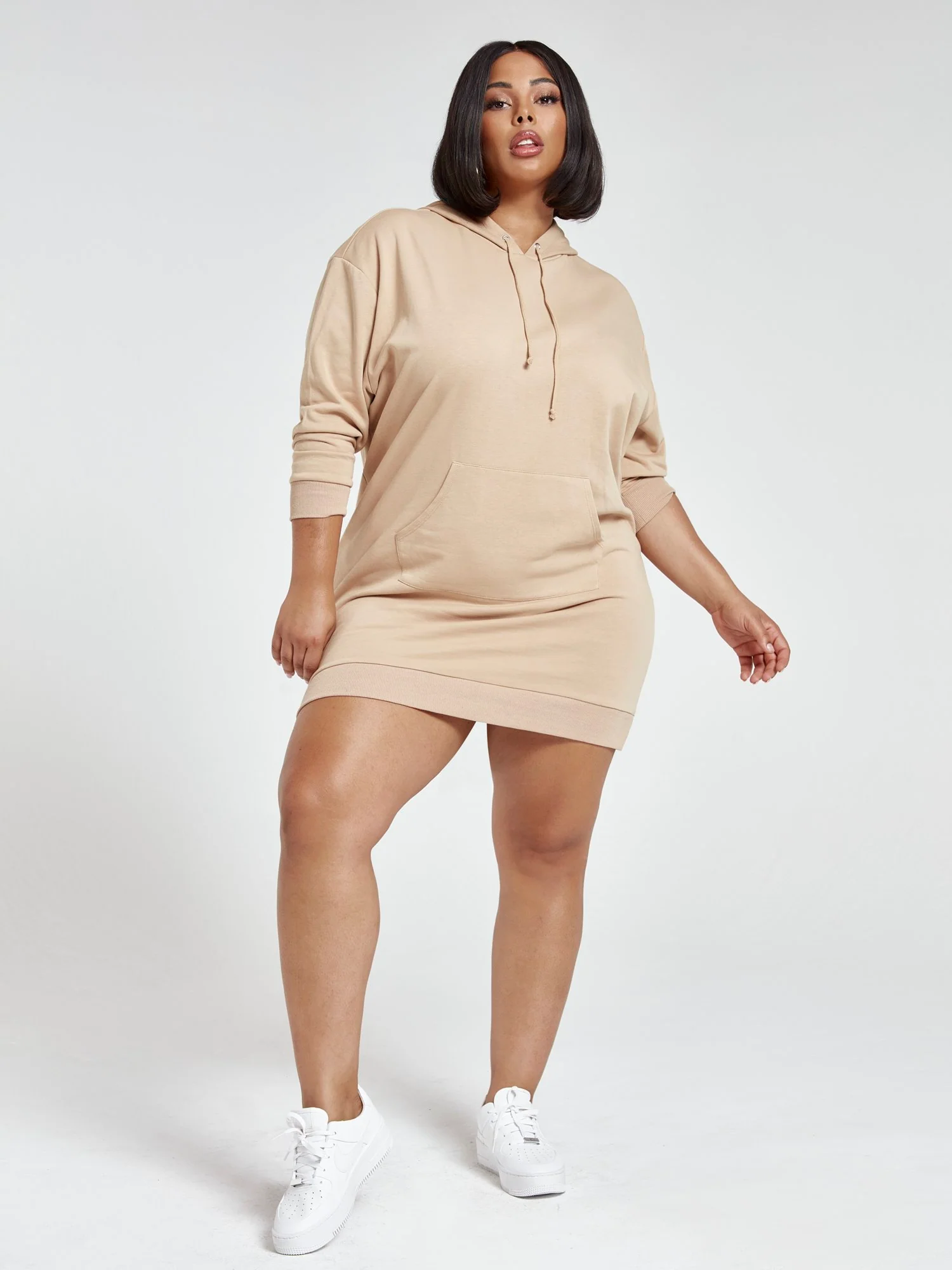 Hailey Hooded Sweatshirt Dress - Image 6