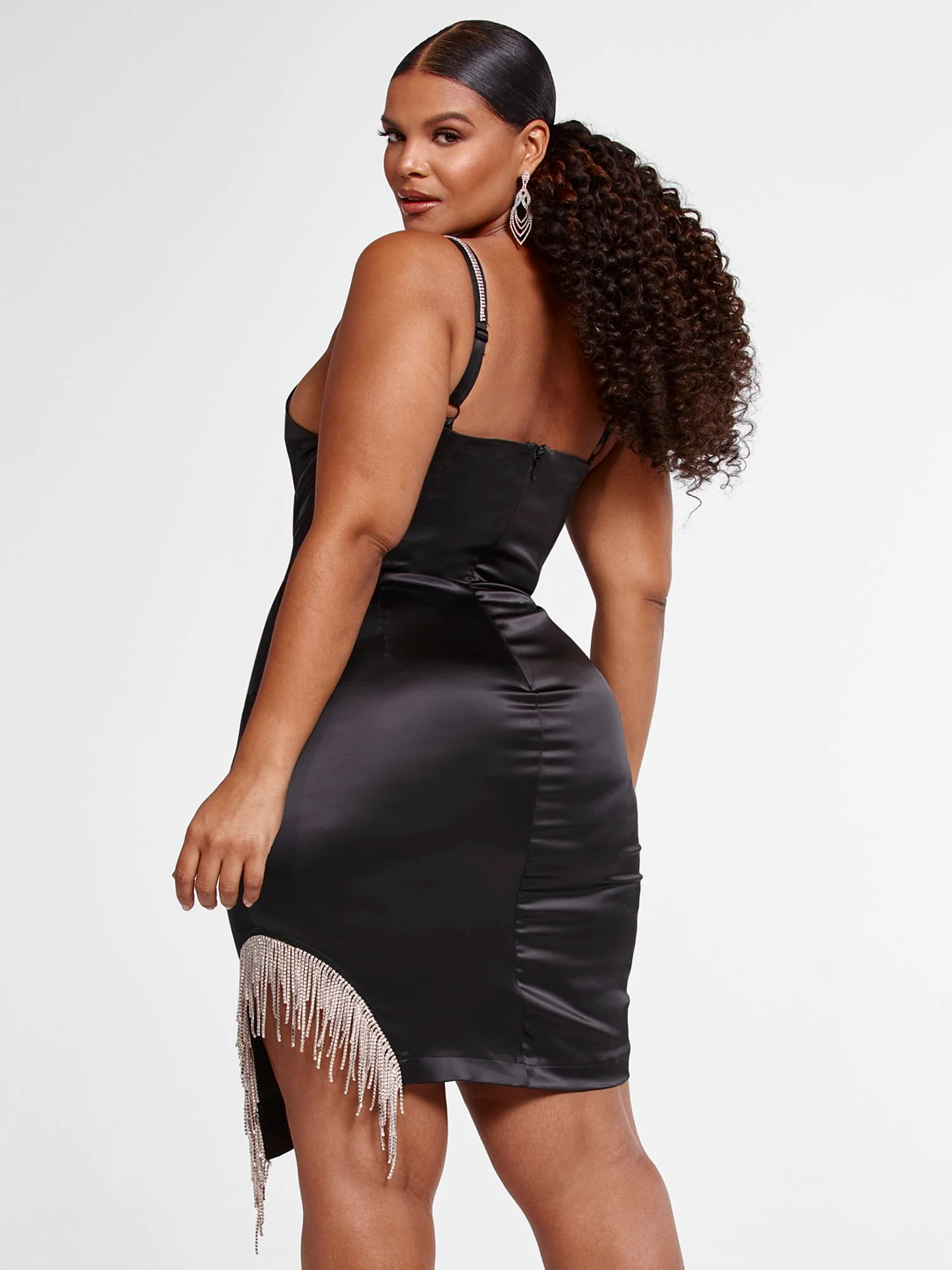 Hallie Rhinestone Trim Dress - Image 3
