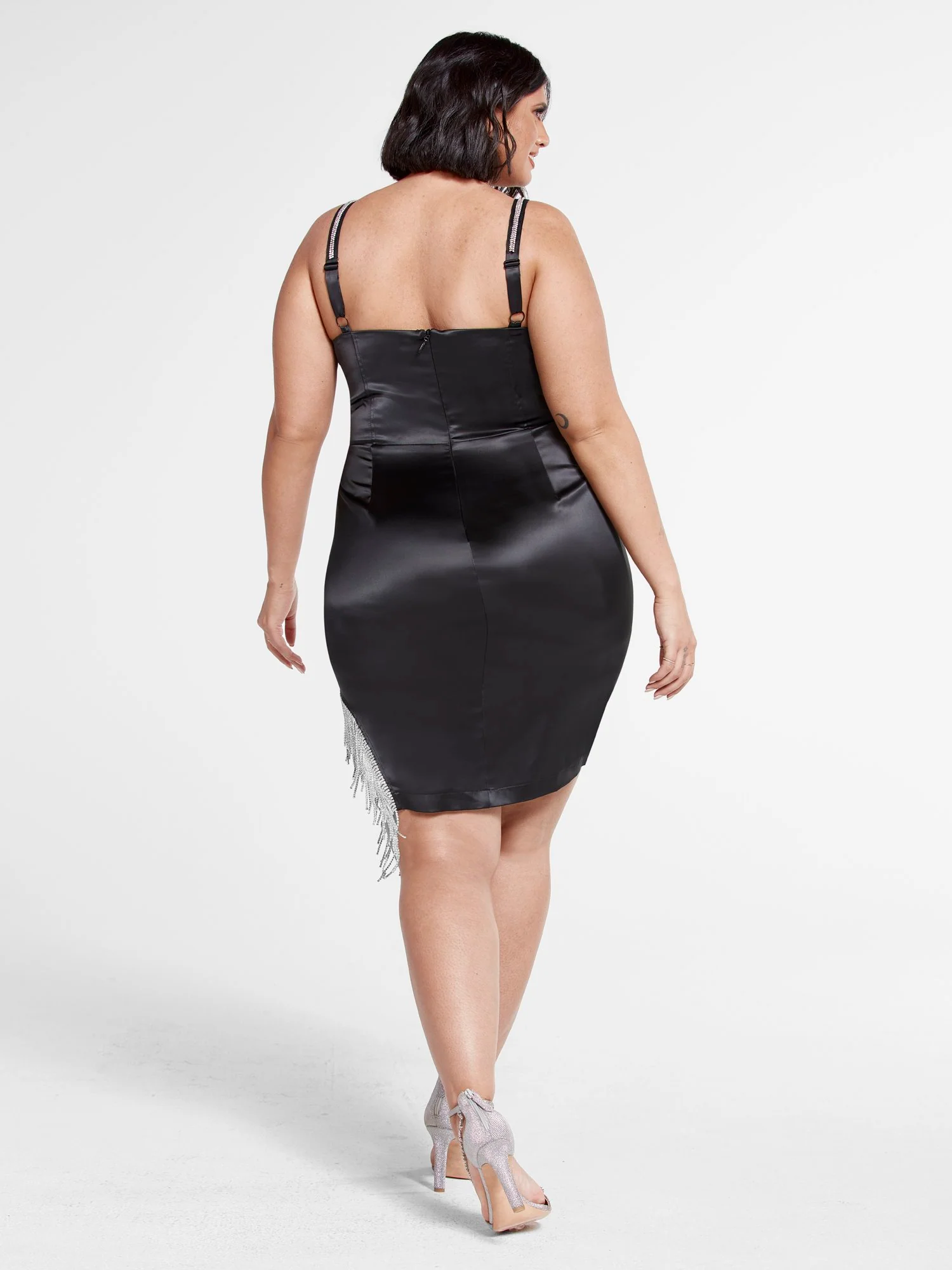 Hallie Rhinestone Trim Dress - Image 7