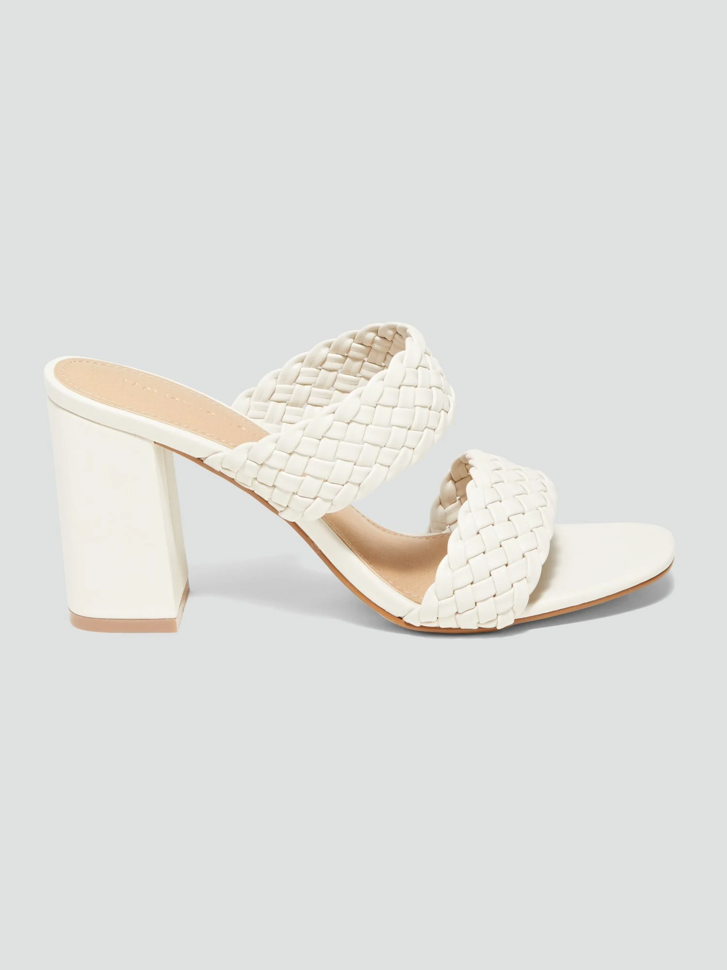 Harlow Braided Slide Sandals with Block Heel - Image 5