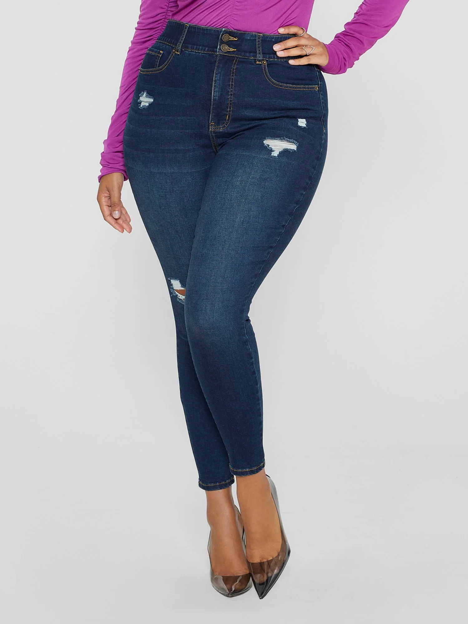 High Rise Curvy Fit Skinny Jeans - Image 2