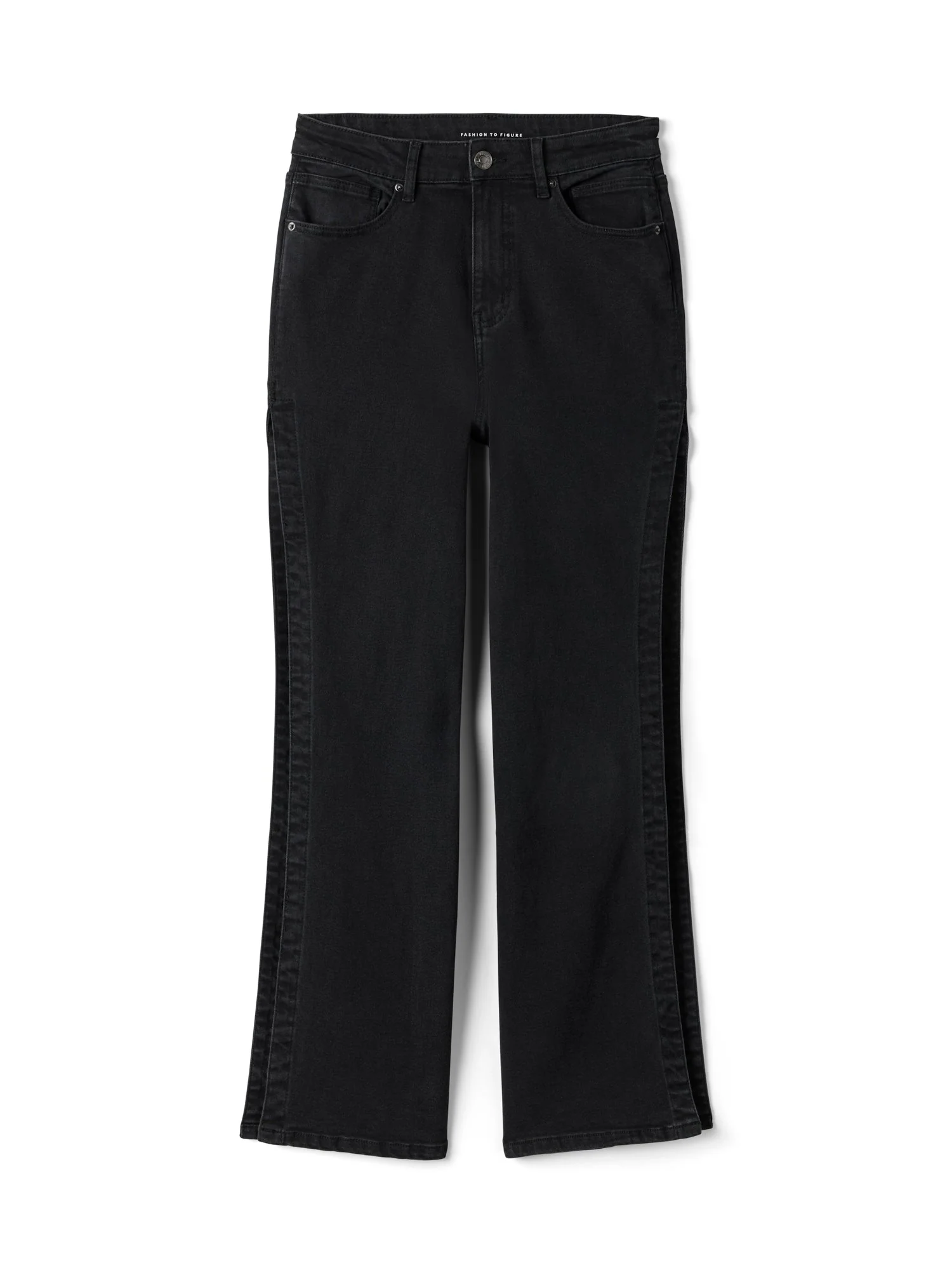 High Rise Side Slit Relaxed Fit Jeans - Image 7