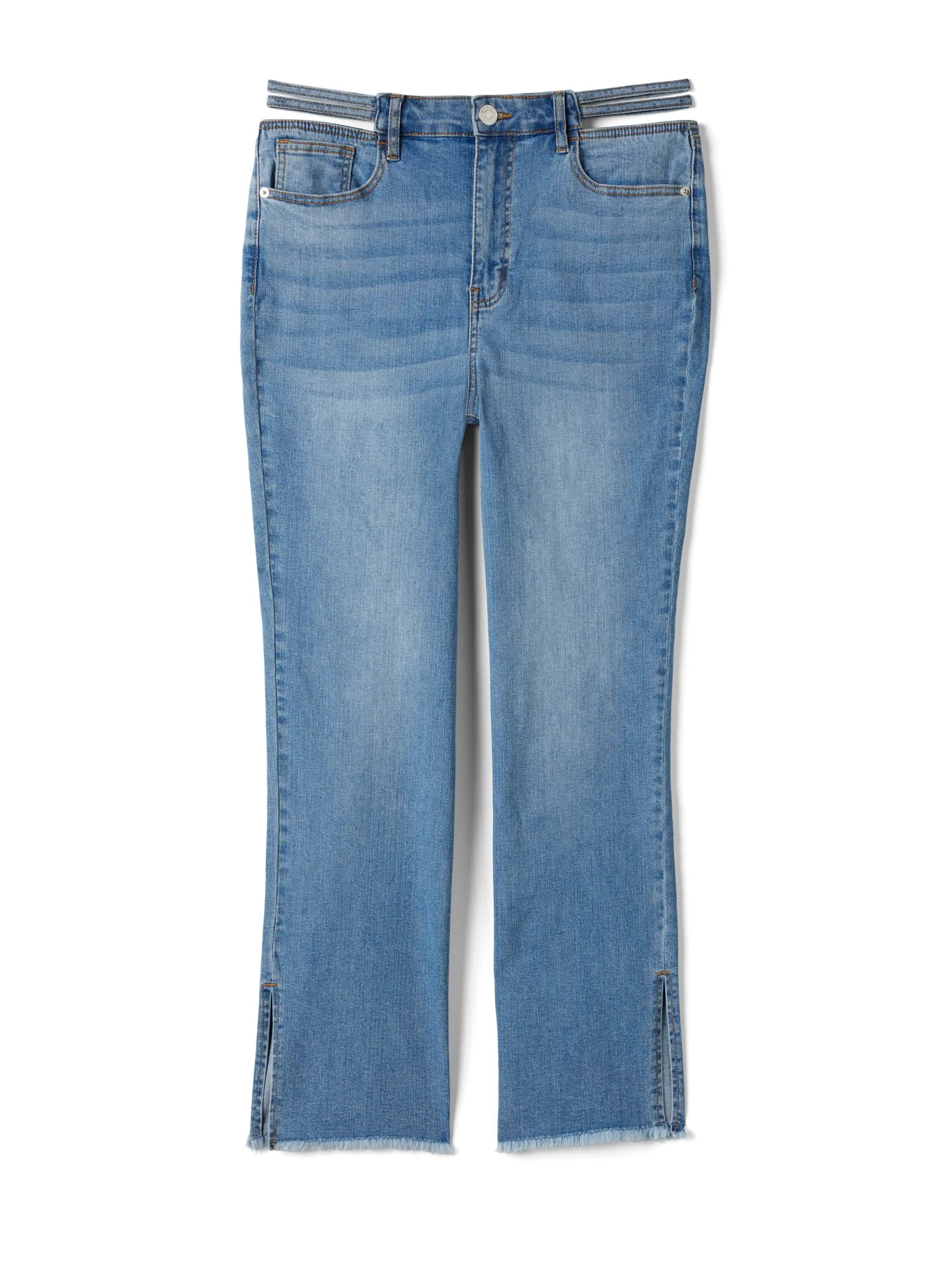 High Rise Split Waist Relaxed Fit Jeans - Tall inseam - Image 6